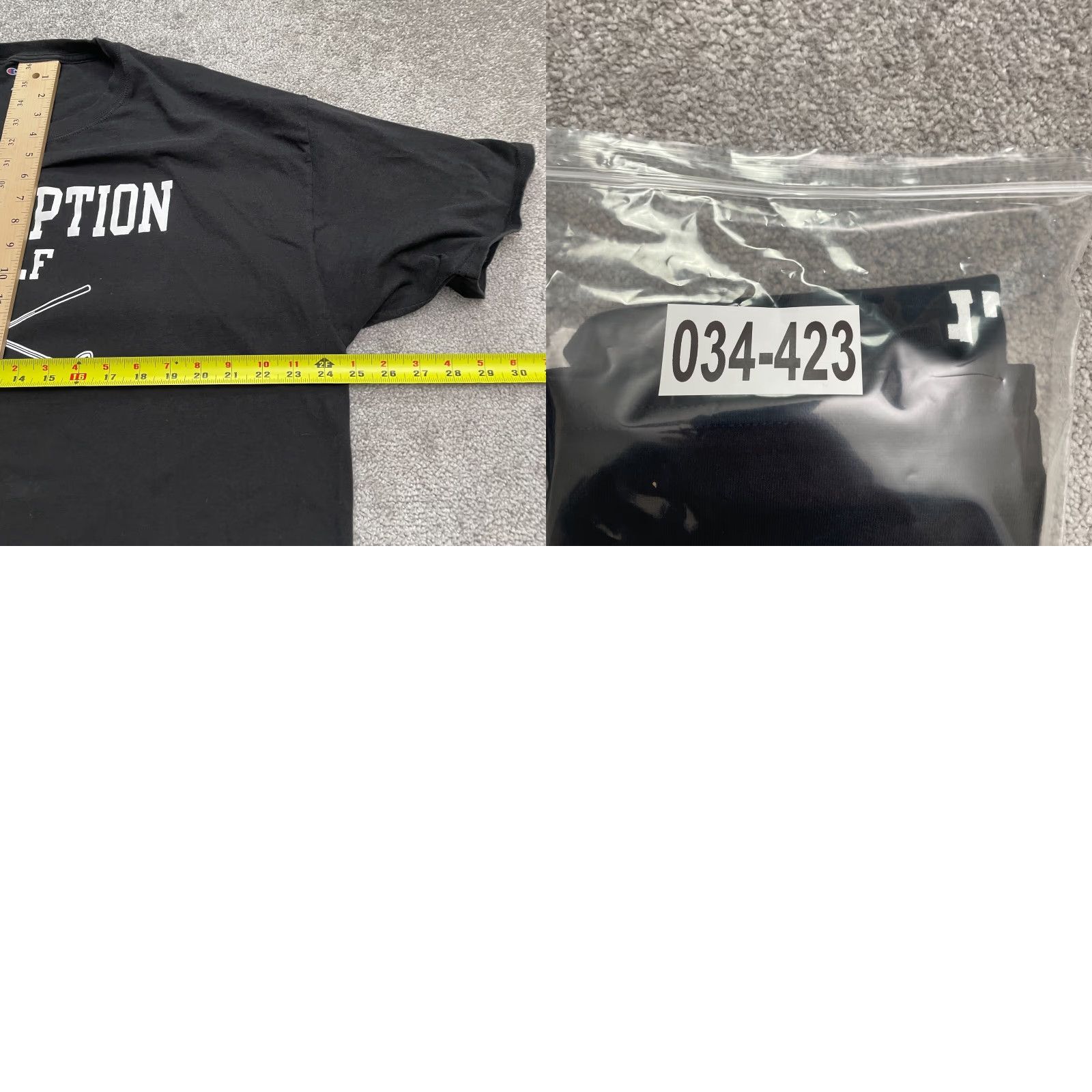 Champion Champion T-Shirt Men 2XL Black Crew Neck Cotton Golf Logo Short Sleeve Size US XXL / EU 58 / 5 - 8 Thumbnail