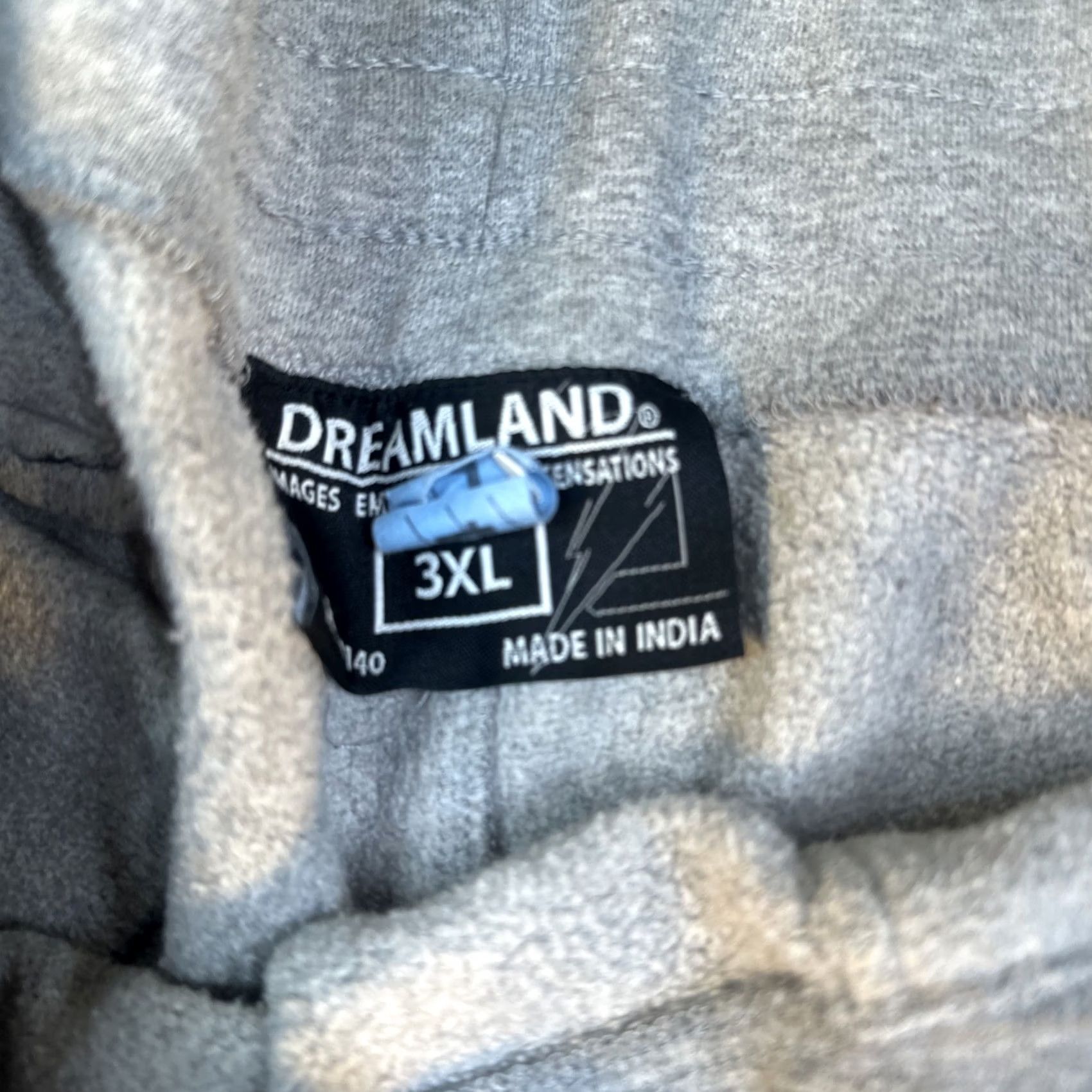 Vintage Dreamland Men’s Jogging Pants Patch Graphics 3XL Sweatpants Gray Activewear Mens Size US 39 - 4 Thumbnail