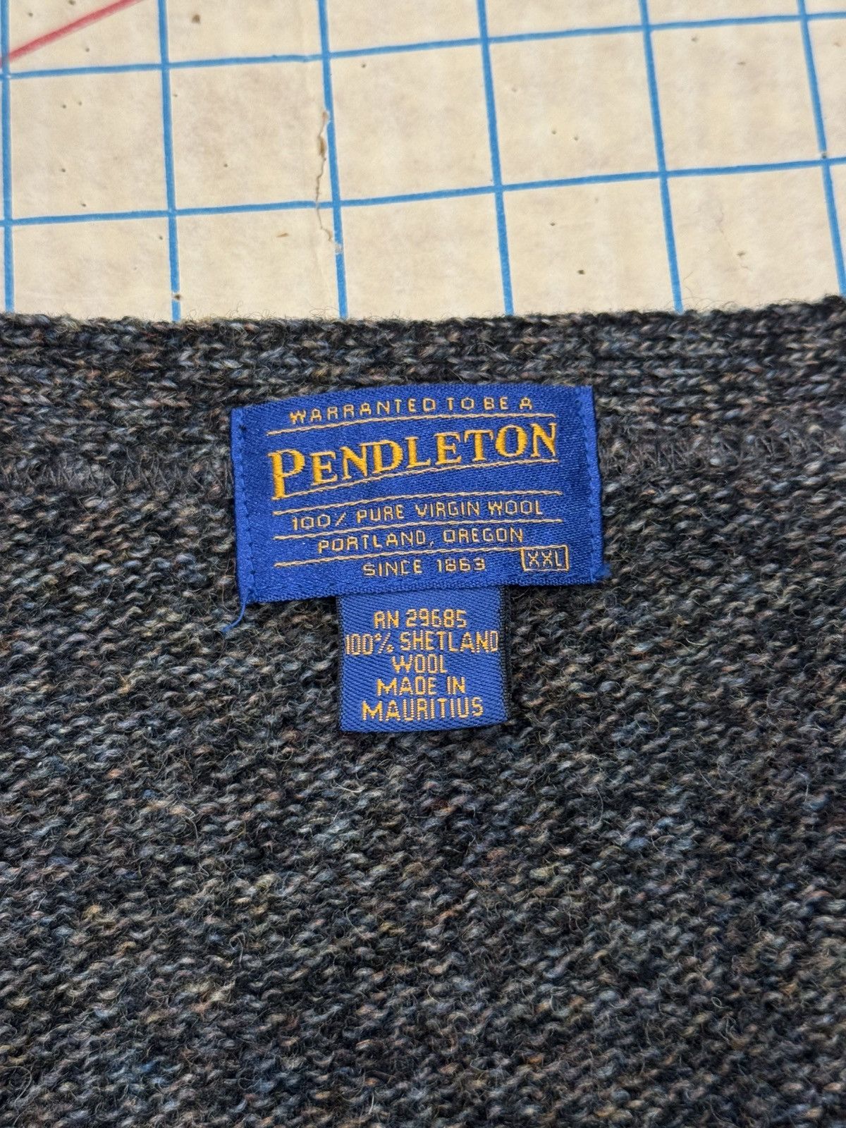 Pendleton Pendleton Shetland Wool Cardigan Dark Blue Mens Size XXL Size US XXL / EU 58 / 5 - 4 Thumbnail