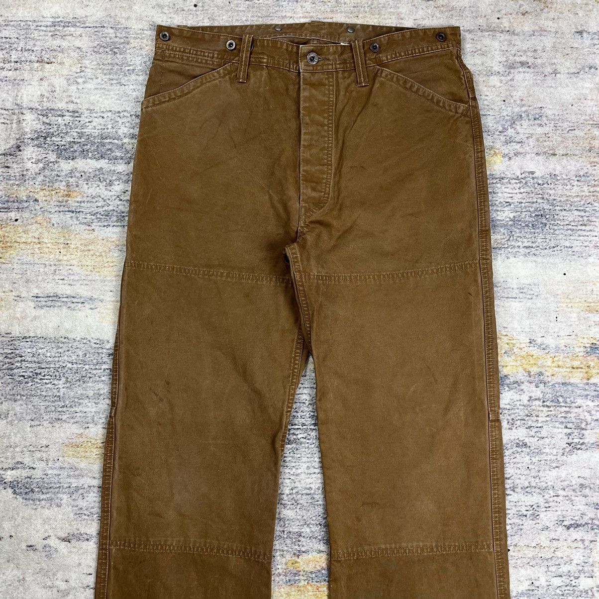 RRL Ralph Lauren Rrl Double Rl canvas double knee buckle back work pants Size US 34 / EU 50 - 3 Thumbnail