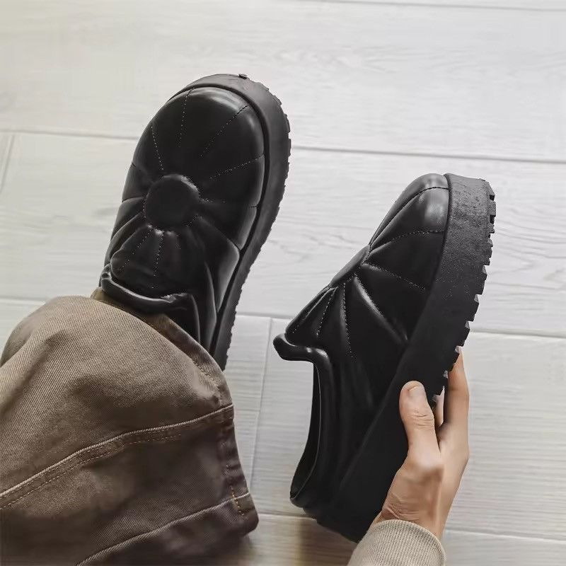 Japanese Brand Minimalist Quilted Platform Slip-On Mules | Padded Lug Sole Size US 10 / EU 43 - 5 Thumbnail