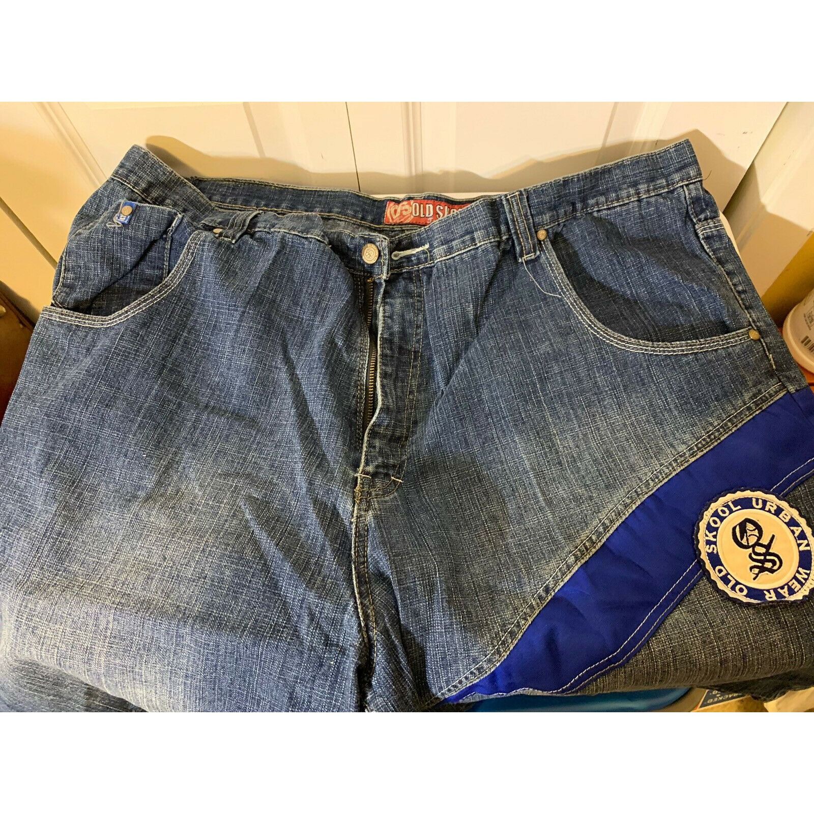 Other Vtg Old Skool Urban wear Men’s Sz 44 Blue Jeans Shorts Size US 44 / EU 60 - 3 Thumbnail