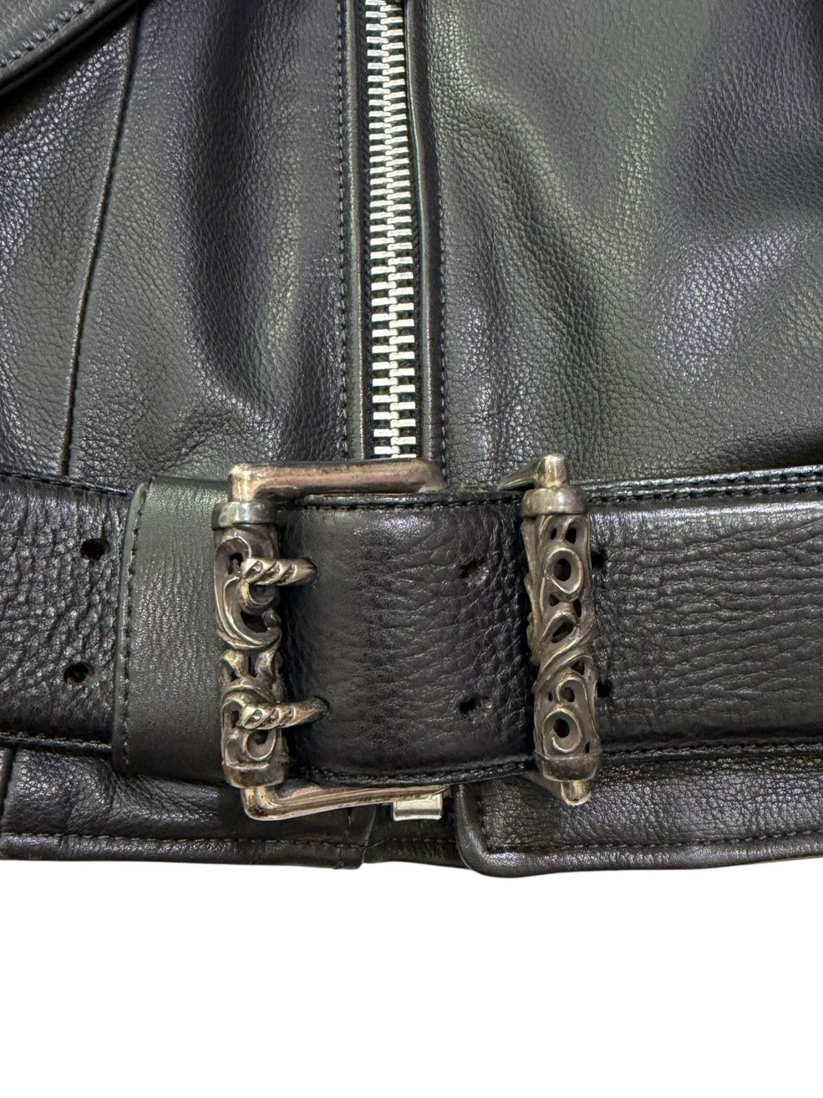 Chrome Hearts Chrome Hearts Leather Biker Jacket Size US S / EU 44-46 / 1 - 18 Thumbnail