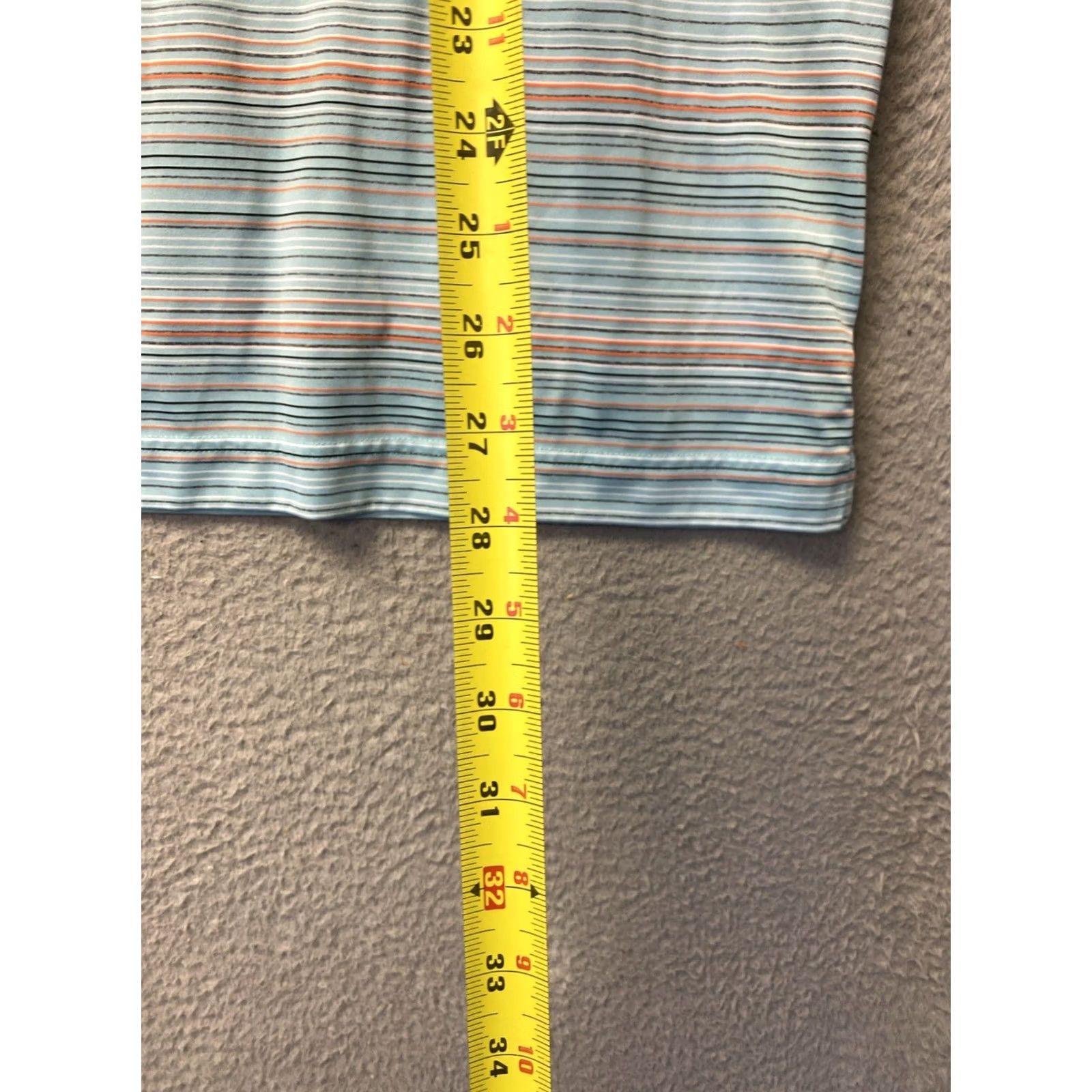 Vintage TPC Summer Comfort Golf Shirt Polo Men’s Blue Pink White Striped Short Sleeve Moisture Wicking Lightweight Stretch Breathable Collared - 0781 Size US L / EU 52-54 / 3 - 6 Thumbnail