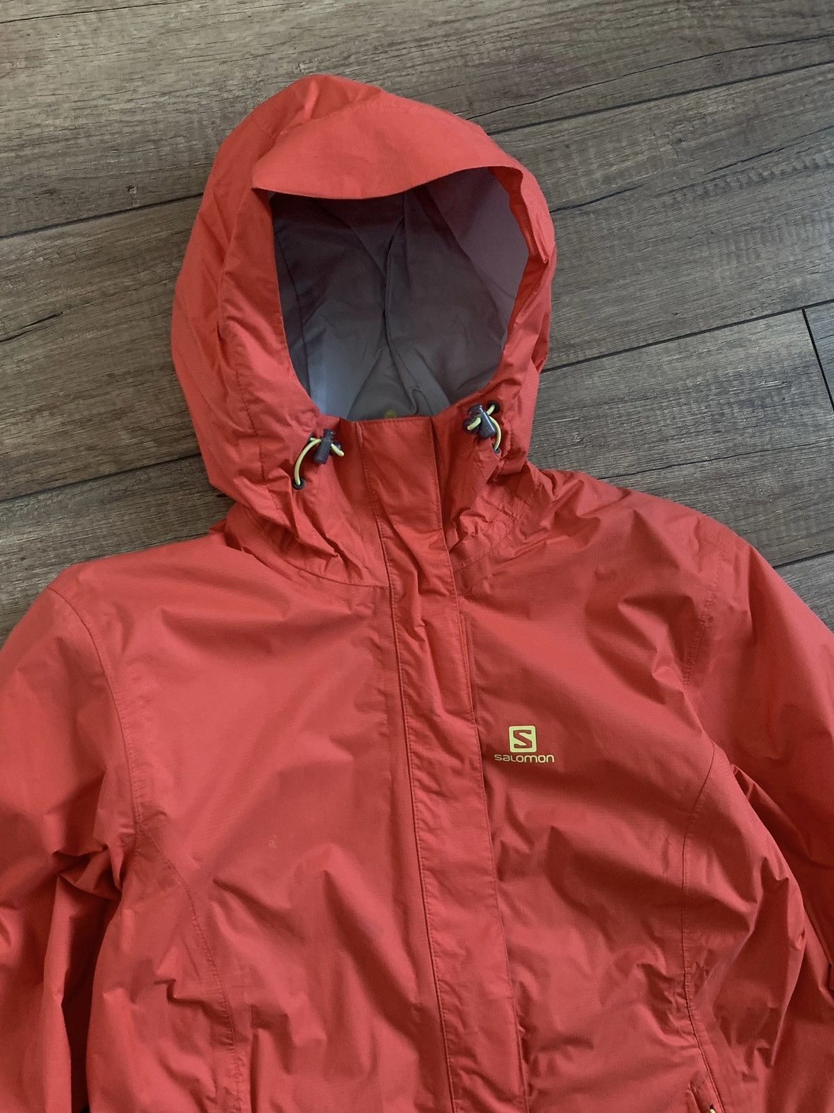 Salomon Salomon Womens Orange Hooded ClimaPro Windbreaker Jacket Size S / US 4 / IT 40 - 1 Thumbnail
