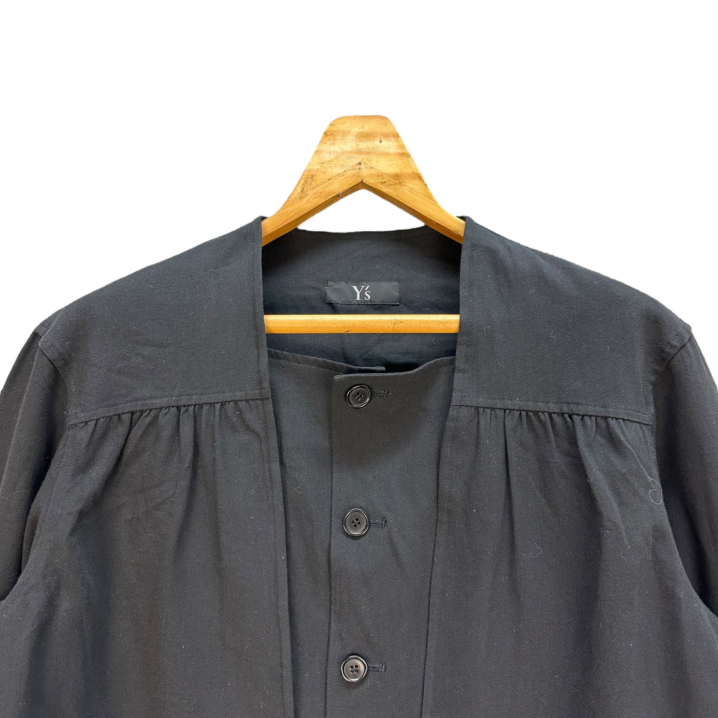 Yohji Yamamoto Vintage Y's Wool Cotton Cropped Jacket Avant Garde #A18-0428 Size M / US 6-8 / IT 42-44 - 2 Thumbnail