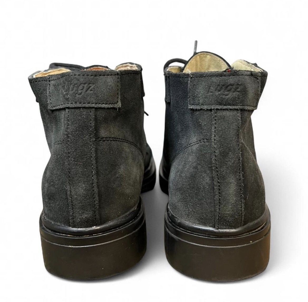 Lugz Vintage 90s Lugz Black Suede Moc Toe Chukka Boots Size US 11 / EU 44 - 4 Thumbnail