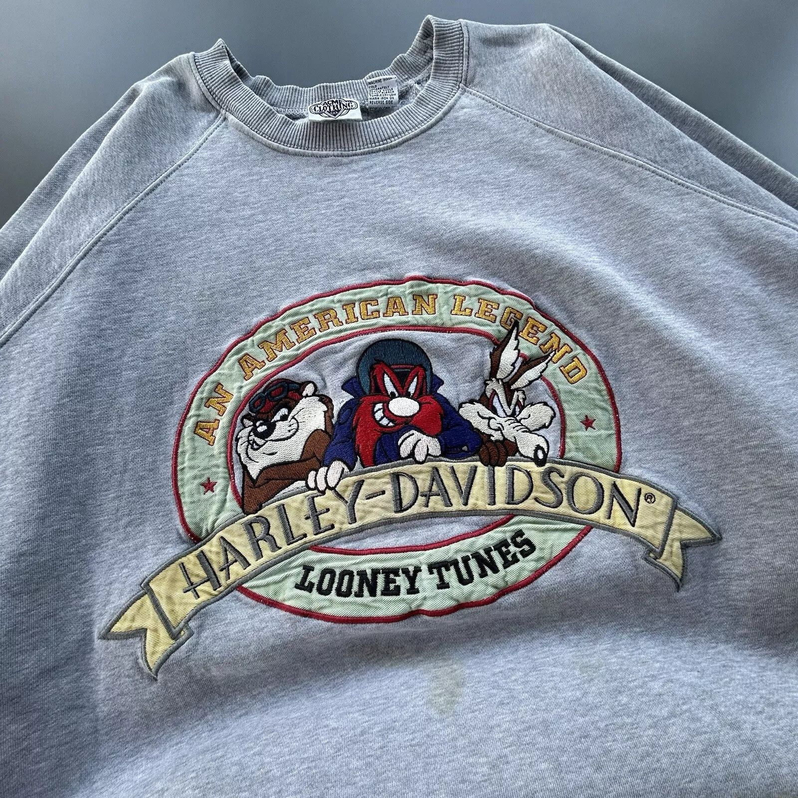 Harley Davidson Vintage Harley Davidson Looney Tunes Sweatshirt Size US XL / EU 56 / 4 - 5 Thumbnail