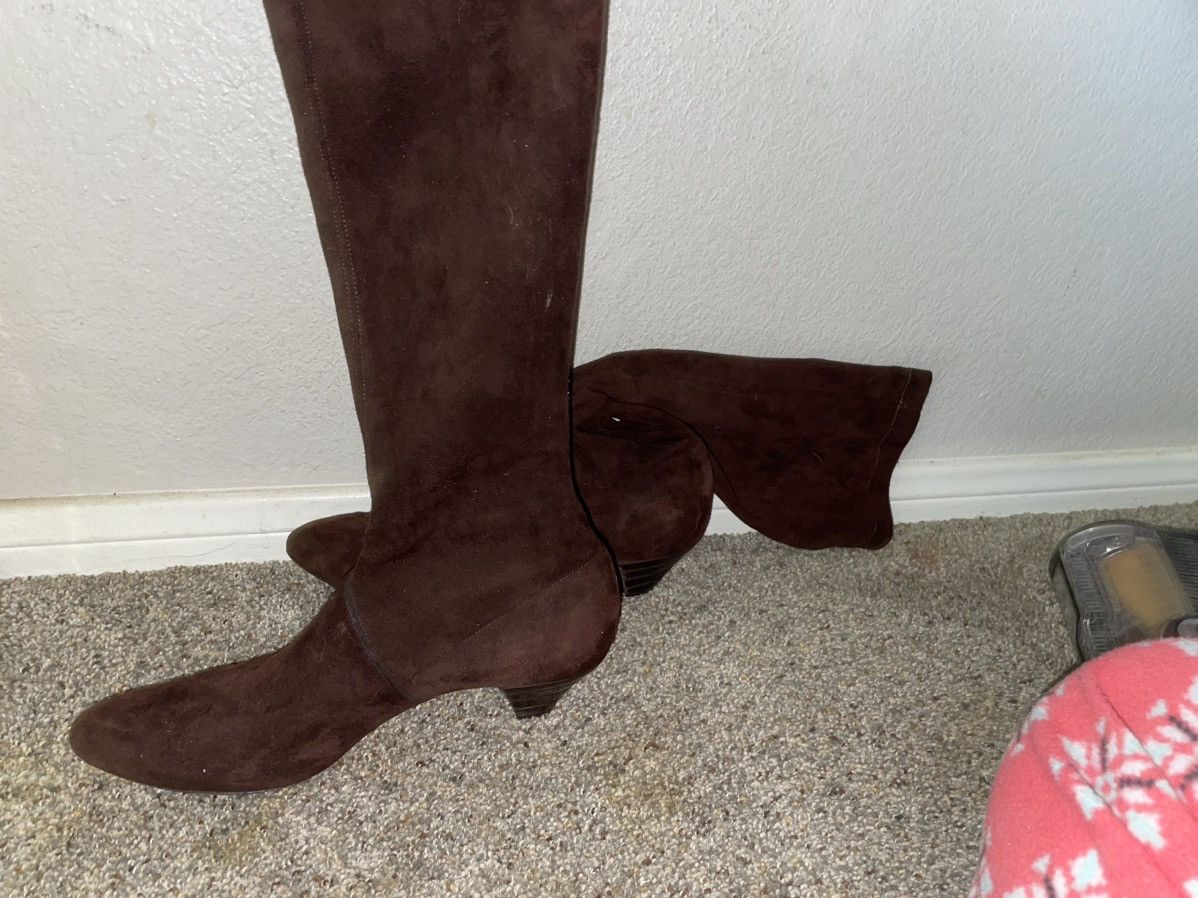 Oscar De La Renta Brown Suade Oscar De La Renta heeled womens boots US size 8 Size US 8 / IT 38 - 3 Thumbnail