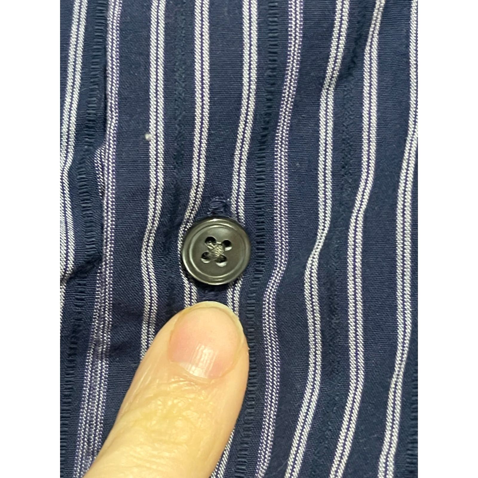 Apt. 9 Apt. 9 Shirt Mens XL Blue Pink Striped Button Up Long Sleeve Size US XL / EU 56 / 4 - 5 Thumbnail