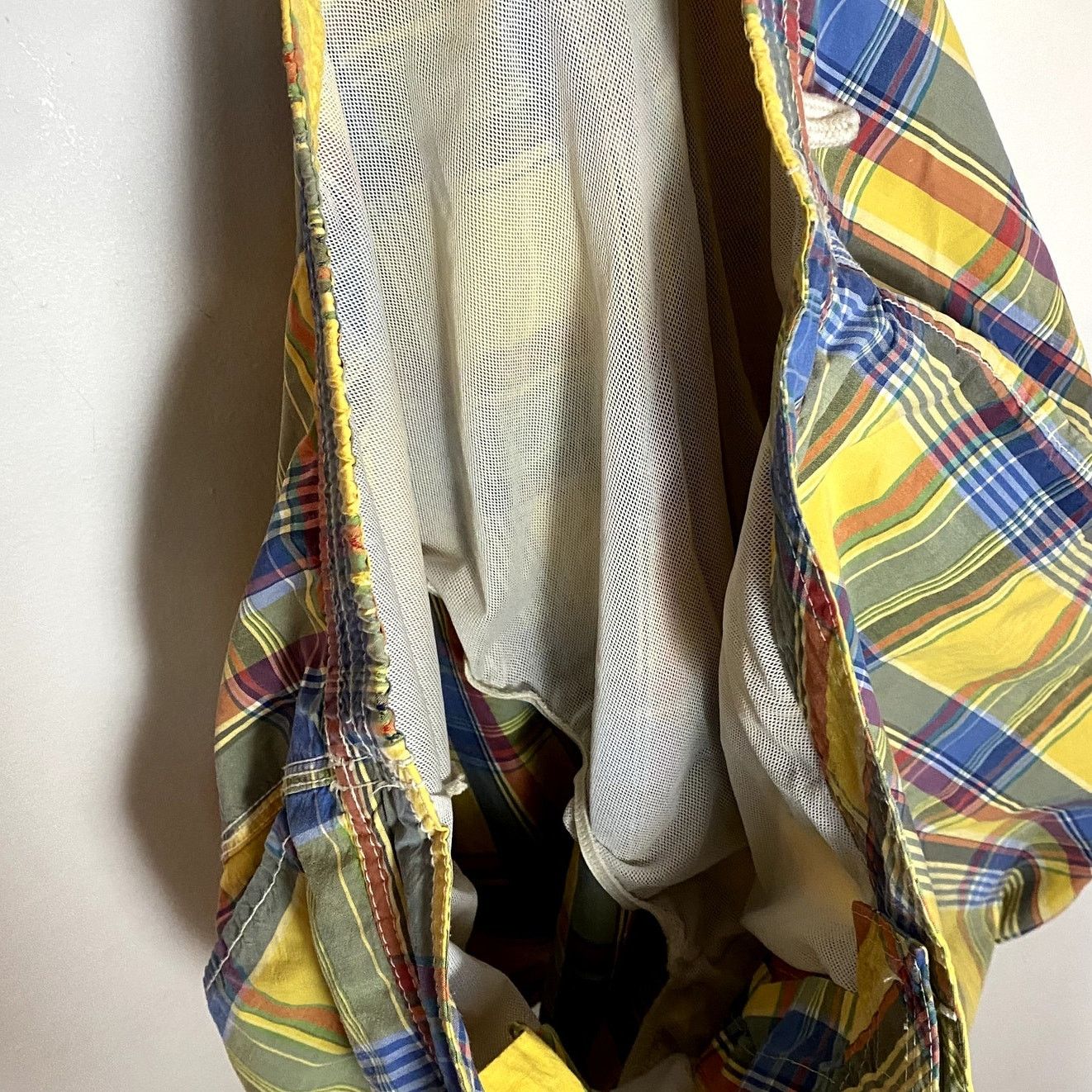 Polo Ralph Lauren × Vintage Vintage Polo Ralph Lauren Plaid Yellow Swim Trunks Size US 40 / EU 56 - 9 Thumbnail