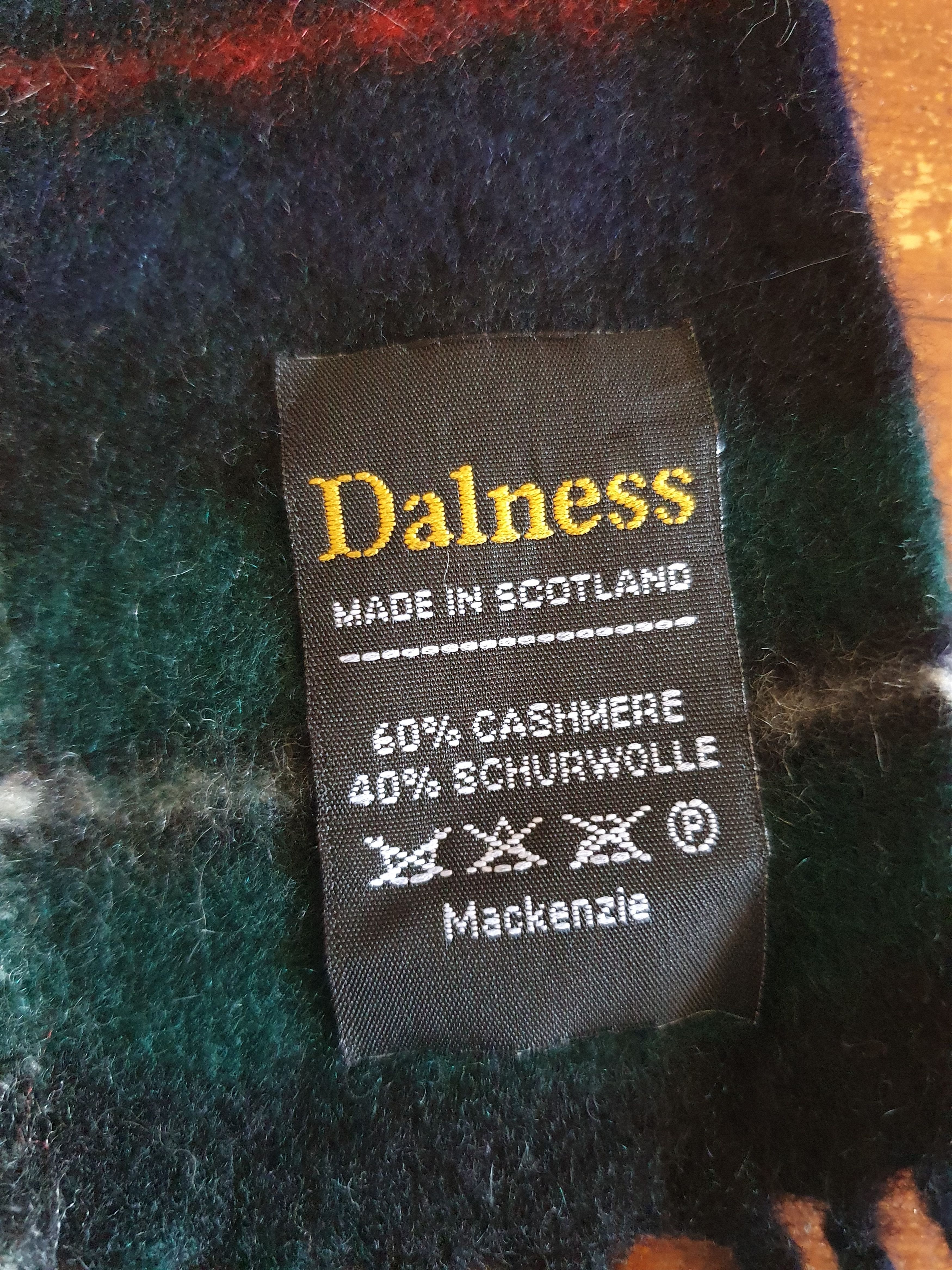 Other Dalness Scarf Made in Scotland Cashmere Blend Plaids&Checks Size ONE SIZE - 2 Thumbnail
