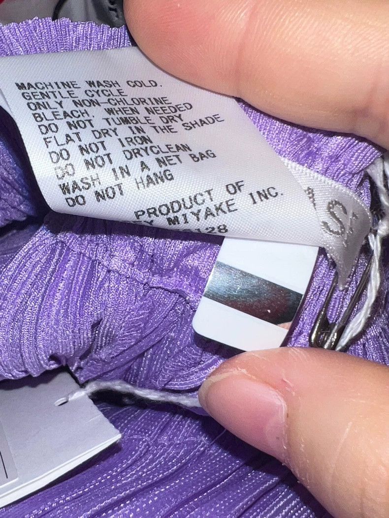Issey Miyake Issey Miyake size:4 Purple twill balloon pants Size 22" - 4 Thumbnail