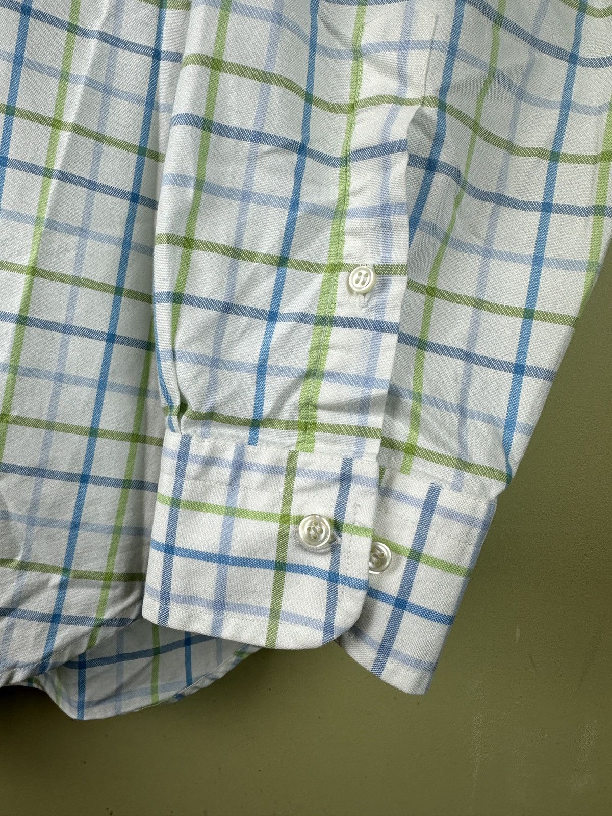 Burberry × Vintage Vintage Burberry white checkerboard button up shirt Size US XL / EU 56 / 4 - 6 Thumbnail