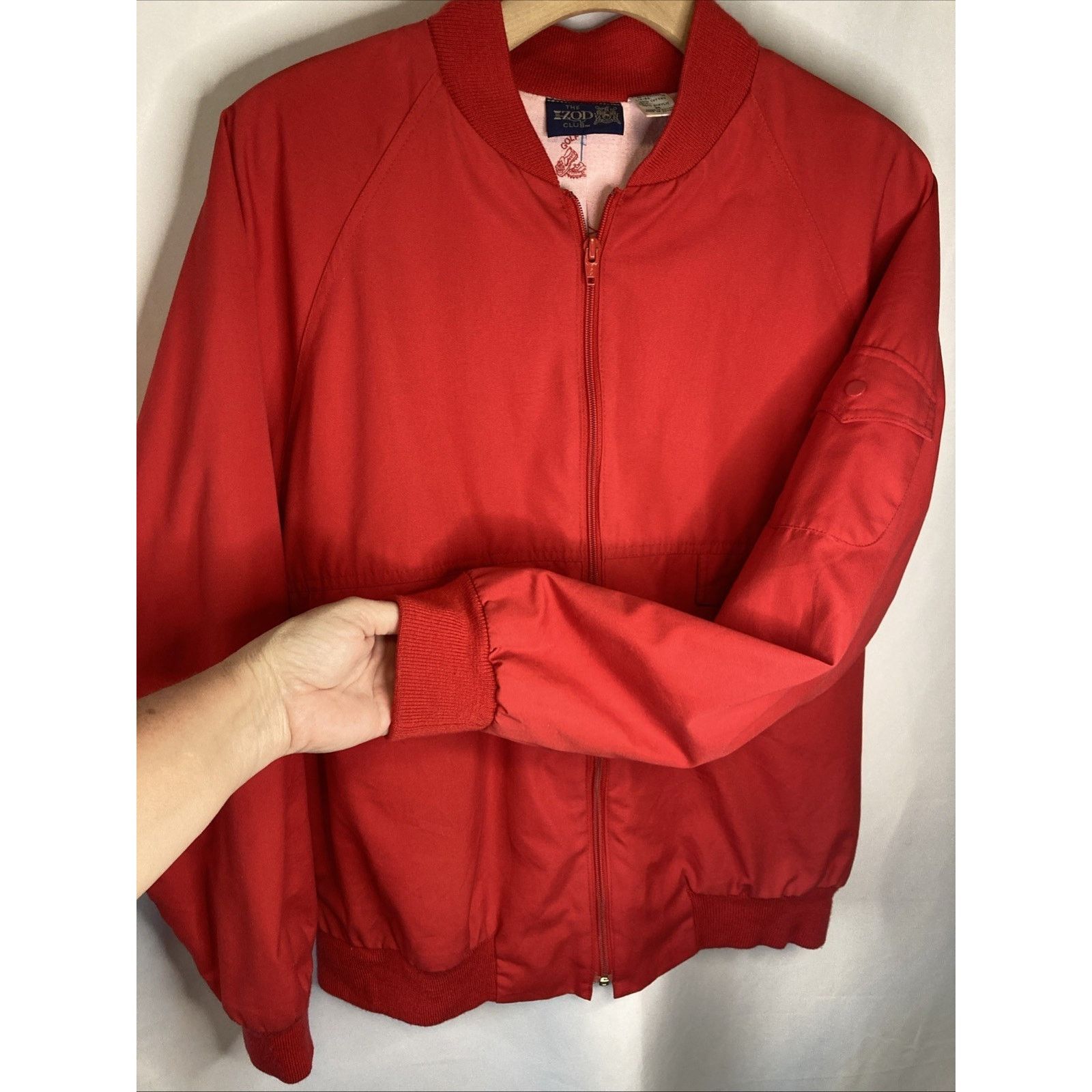 Izod VTG Izod Club Jacket Mens M Red Zip Golf Lined Bomber 80s Size US M / EU 48-50 / 2 - 5 Thumbnail