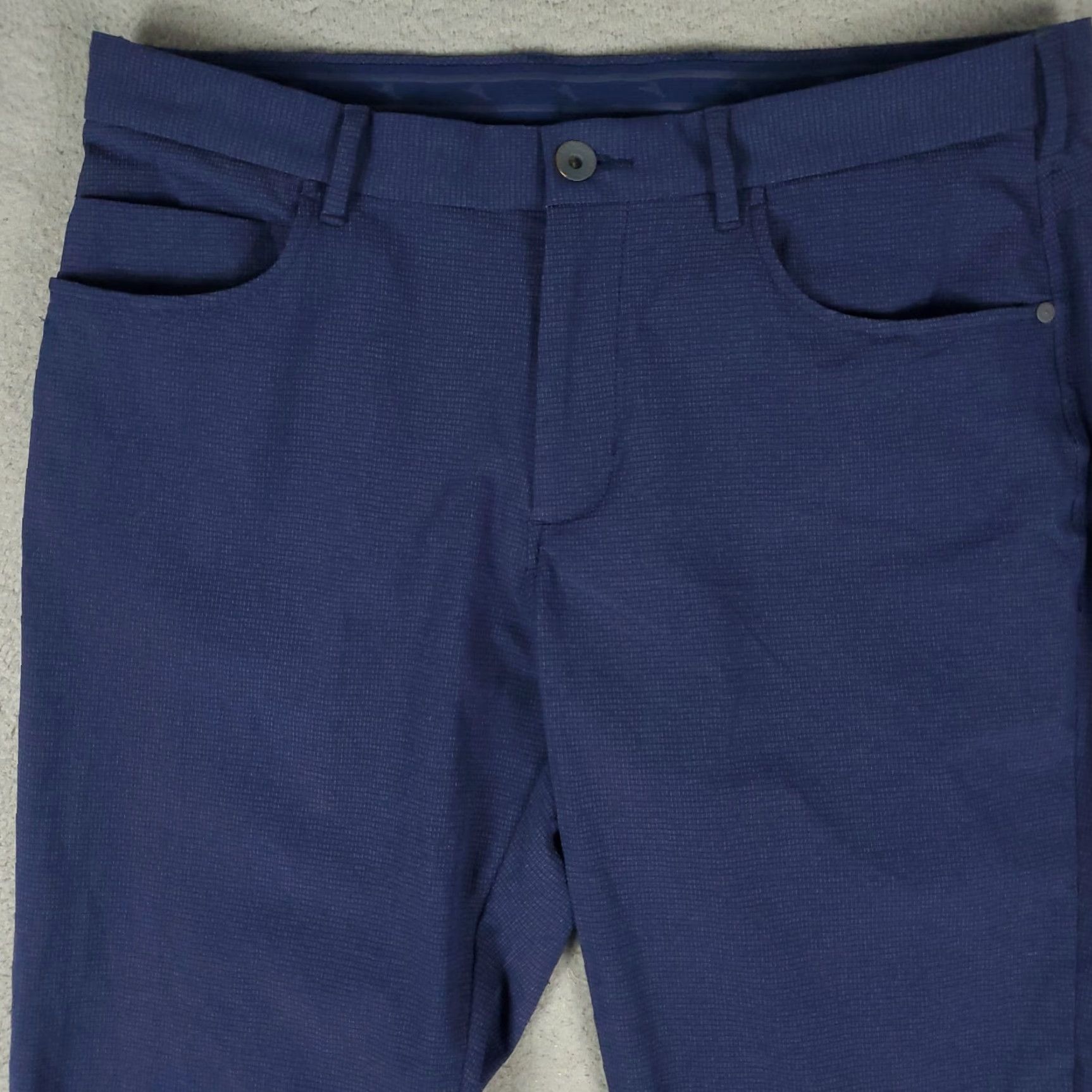 Tommy Bahama Tommy Bahama Pants Mens 35x30 Blue Nylon Stretch Flat Front Chino Trousers Size US 35 - 2 Thumbnail