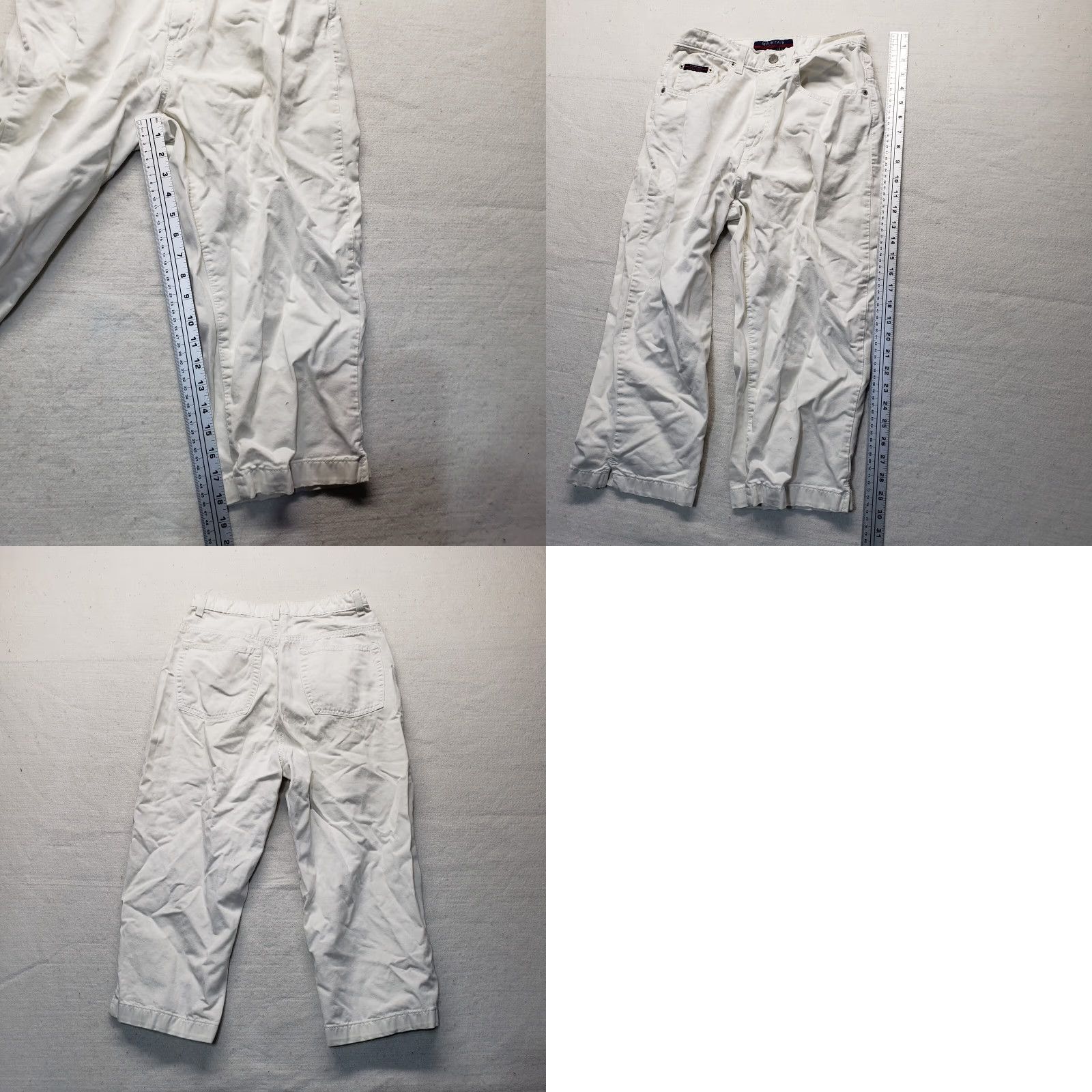 Vintage Mountain Lake White Capri Jeans Adult 8 Womens Capri Pants White Mountain Lake Jeans 8 Womens Size 30" / US 8 / IT 44 - 8 Thumbnail