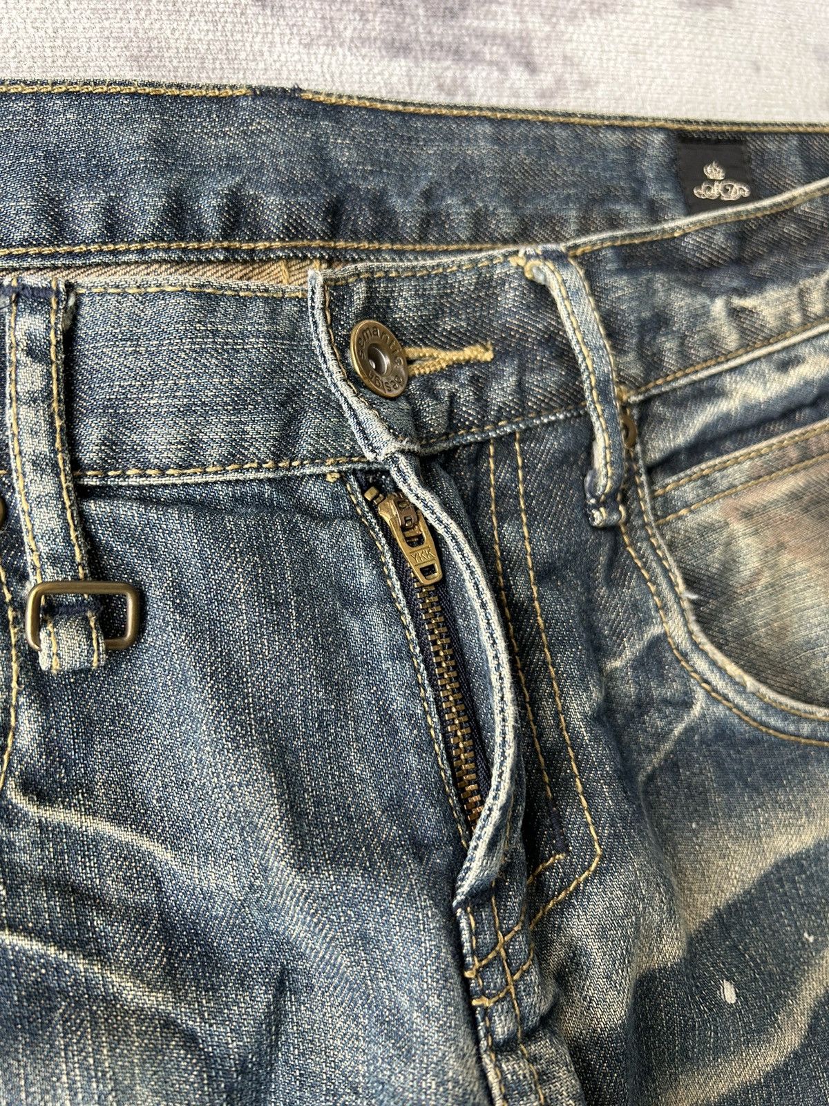 If Six Was Nine Y2k Painted Semantic Style Jeans Size US 32 / EU 48 - 12 Thumbnail