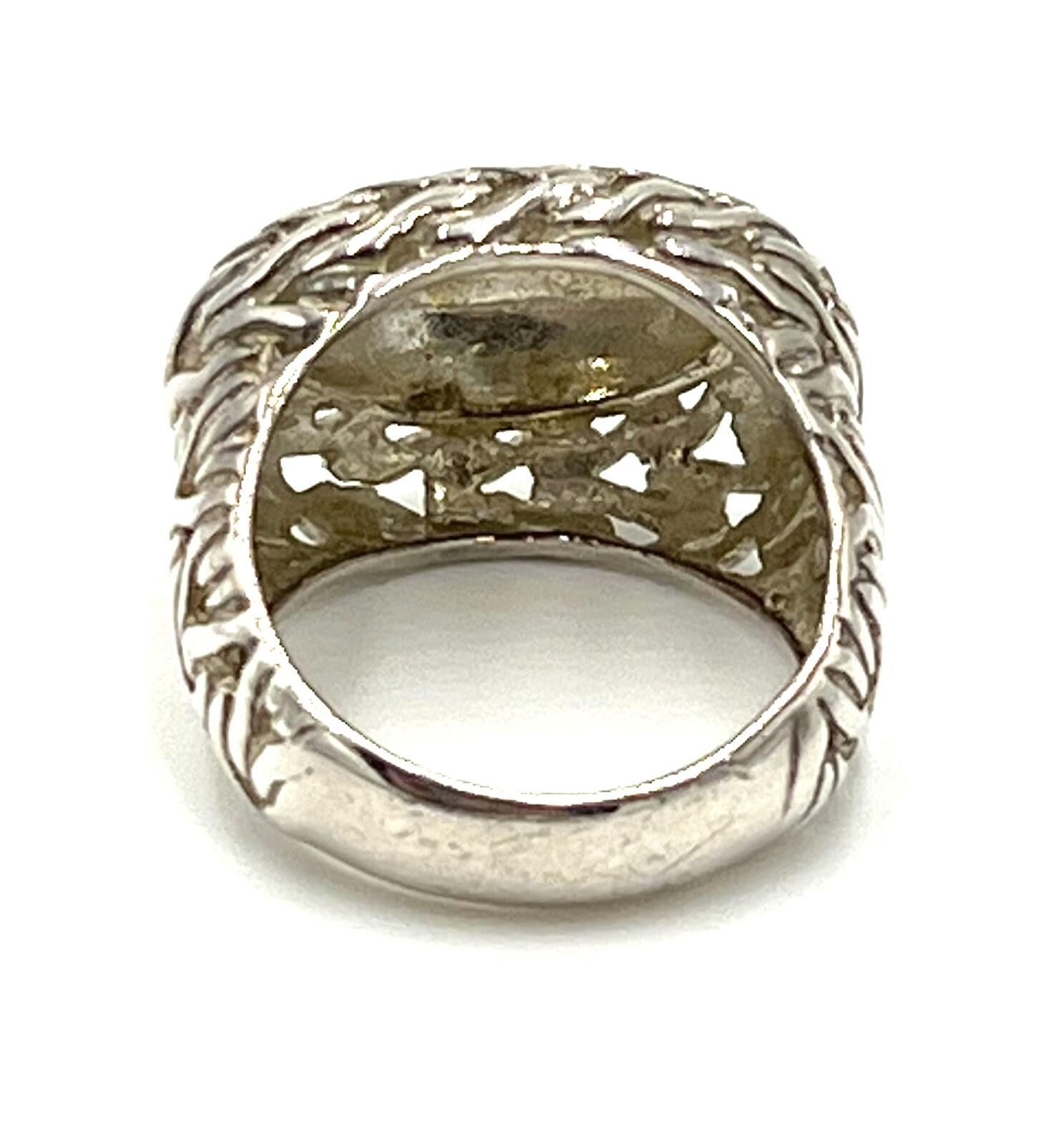 Other Collins 14K Gold Over Sterling Silver Weave Freeform Ring Size ONE SIZE - 4 Thumbnail