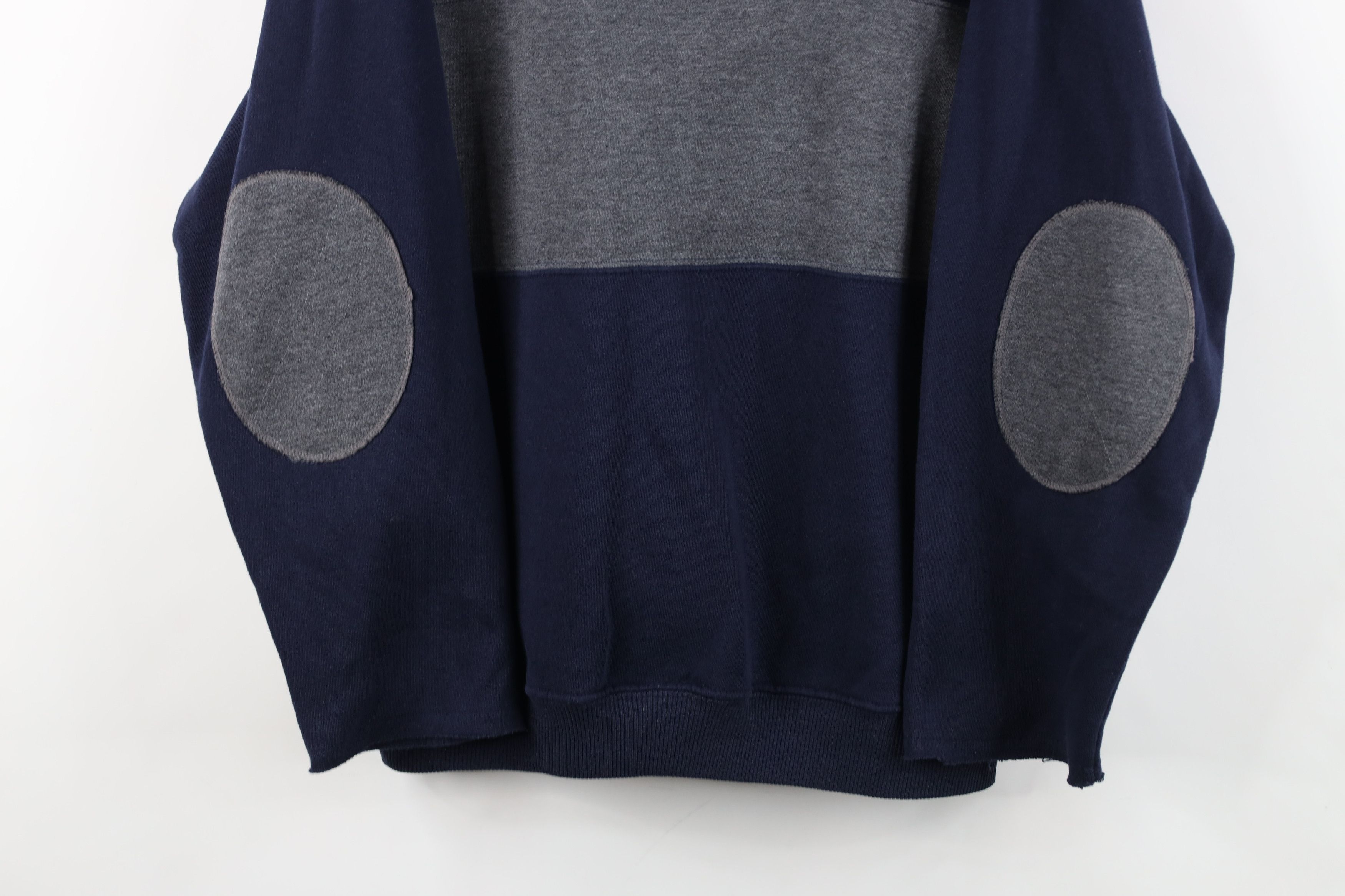 Vintage Vintage 90s Streetwear Block Elbow Patch Cut Off Sweatshirt Size US M / EU 48-50 / 2 - 3 Thumbnail