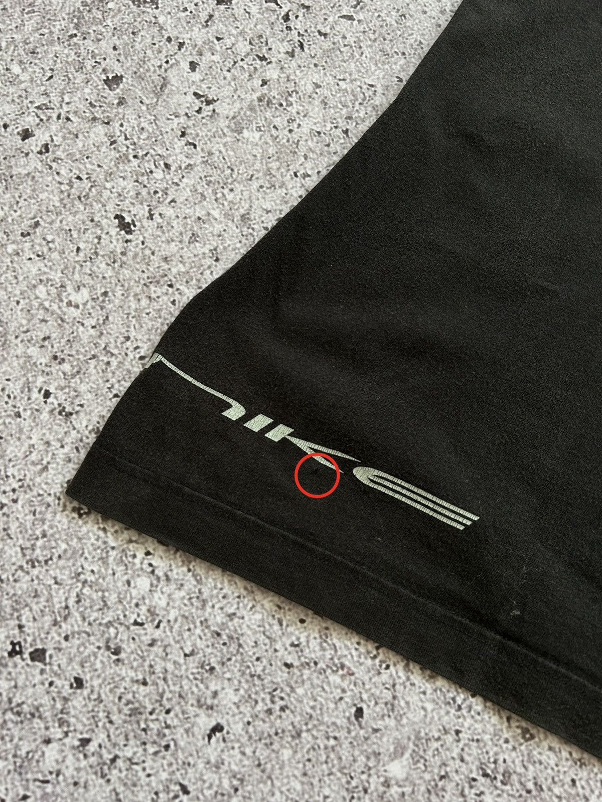 Nike × Vintage Vintage 80s/90s Nike Center Big Logo Swoosh Design T-Shirt Size US XXL / EU 58 / 5 - 7 Thumbnail