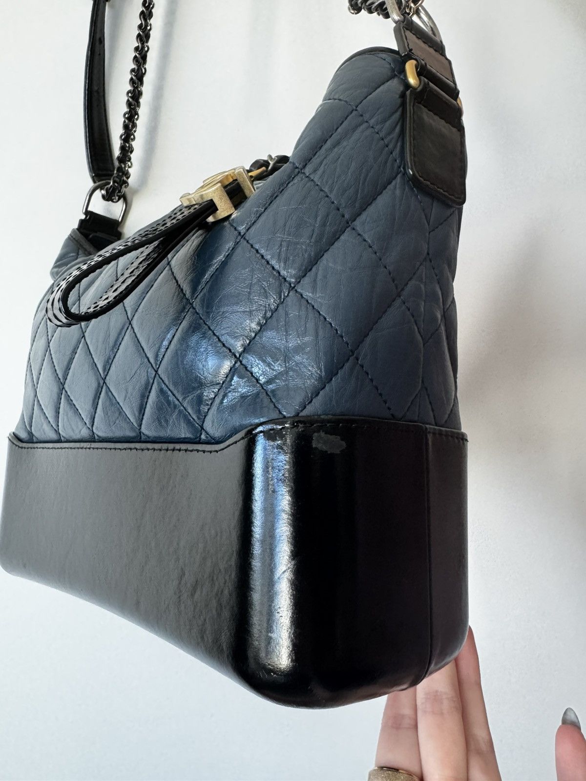 Chanel Chanel Navy Gabrielle Hobo Small Shoulder Bag Size ONE SIZE - 2 Thumbnail