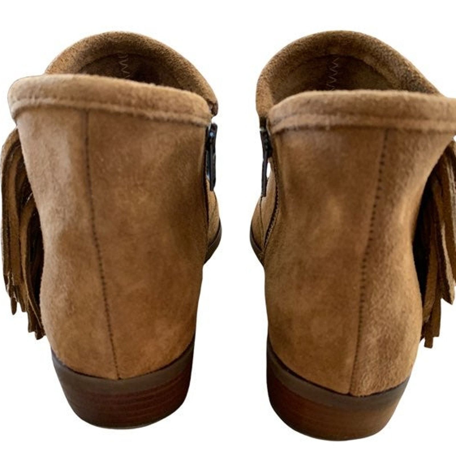 Minnetonka Minnetonka Womens 7 Leather Ankle booties Side Zipper Size US 7 / IT 37 - 4 Thumbnail