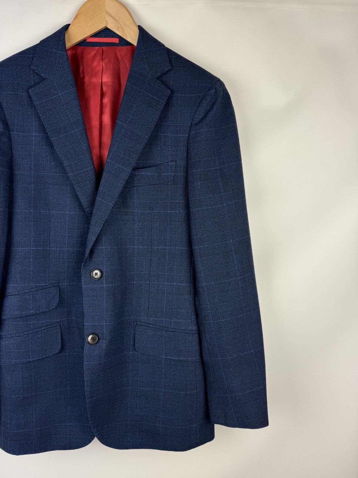 Suitsupply Suitsupply Carlo Barbera Wool Sienna Plaid Blazer Jacket Size 36R - 3 Thumbnail