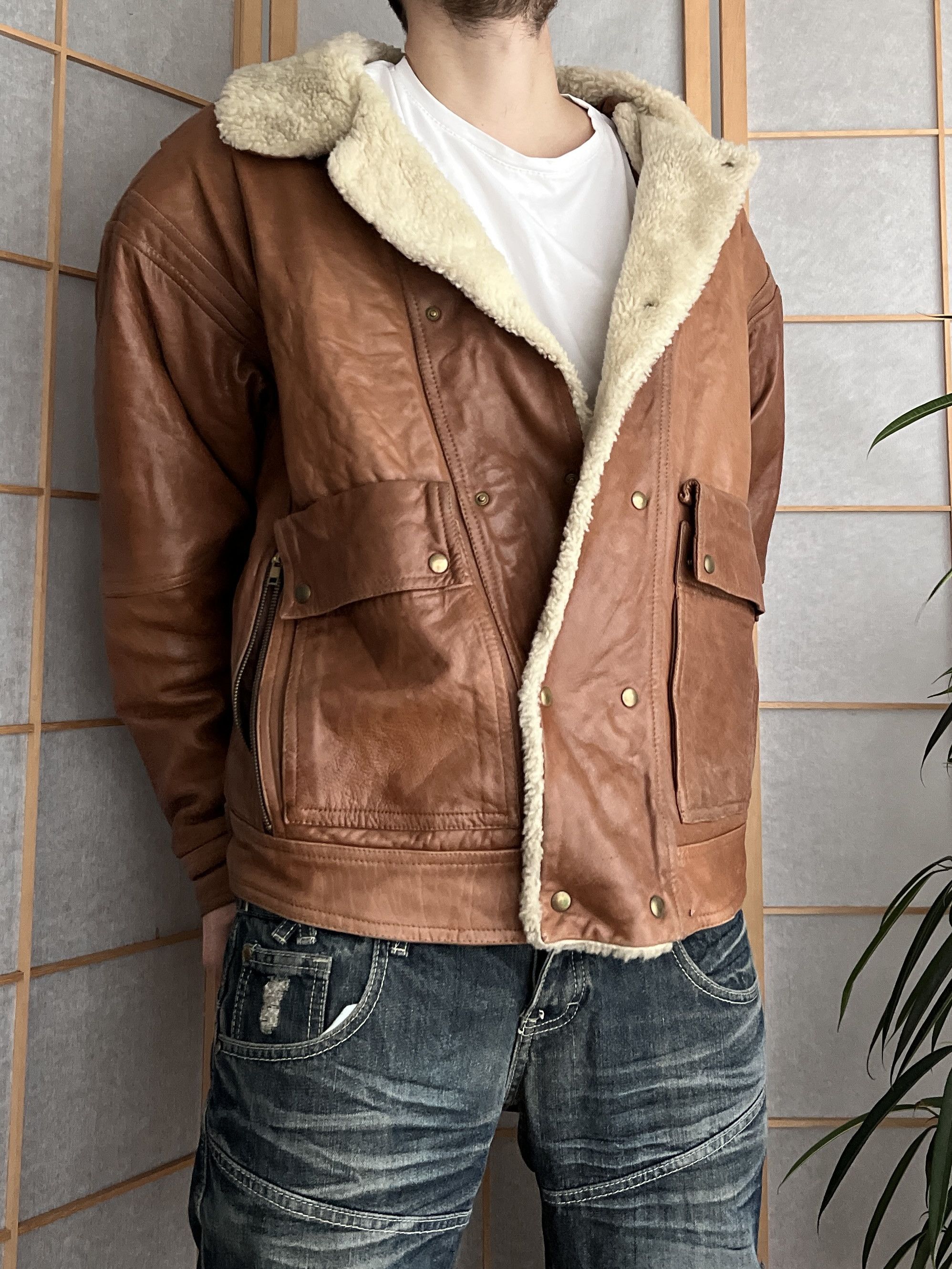 Le Grande Bleu (L.G.B.) Rick Owens Type VTG 00s Yohji Yamamoto Style Leather Jacket Size US XL / EU 56 / 4 - 7 Thumbnail