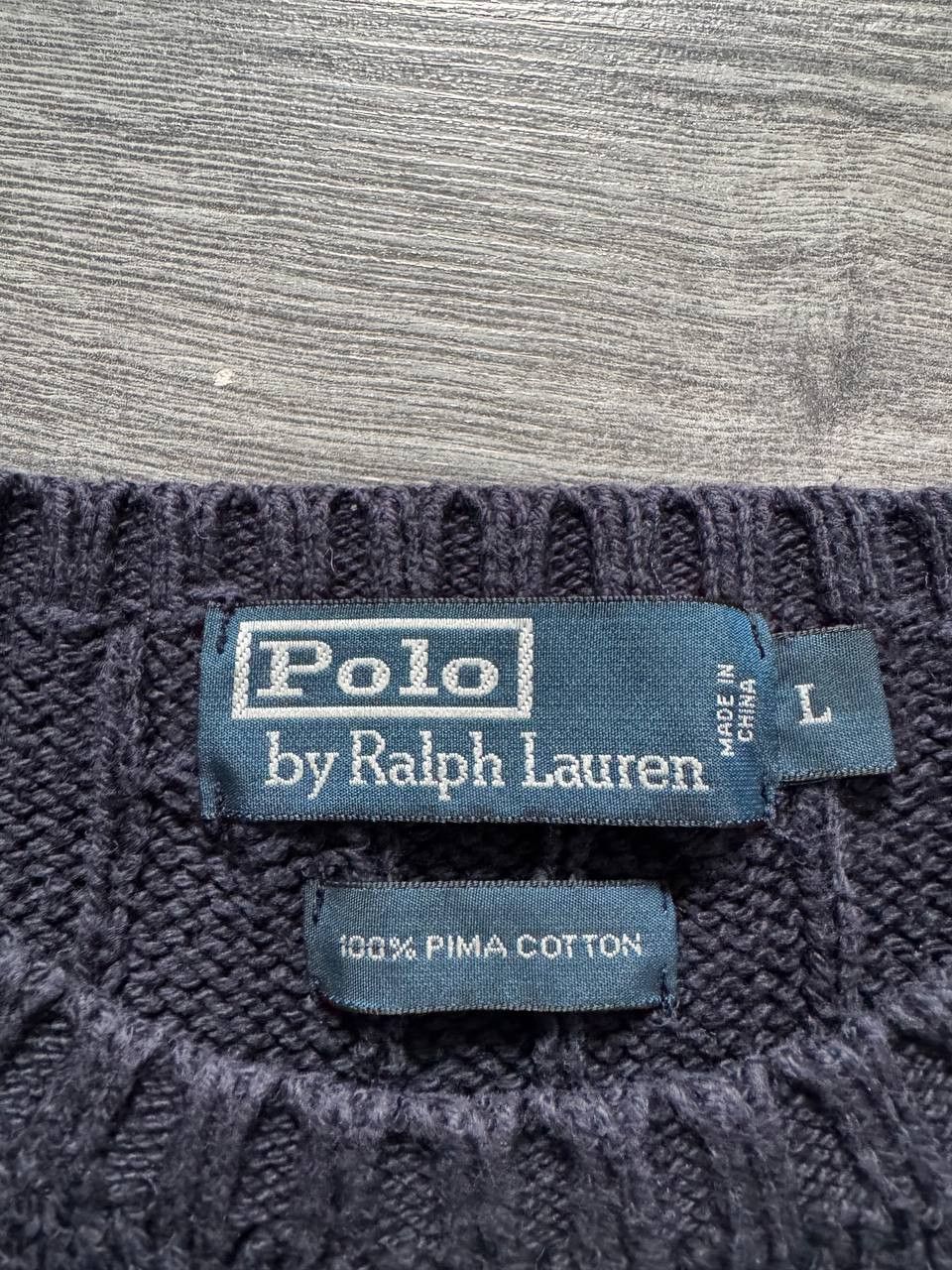 Polo Ralph Lauren Polo Ralph Lauren Luxury Mini Logo Cable Knit Sweater Size US L / EU 52-54 / 3 - 9 Thumbnail