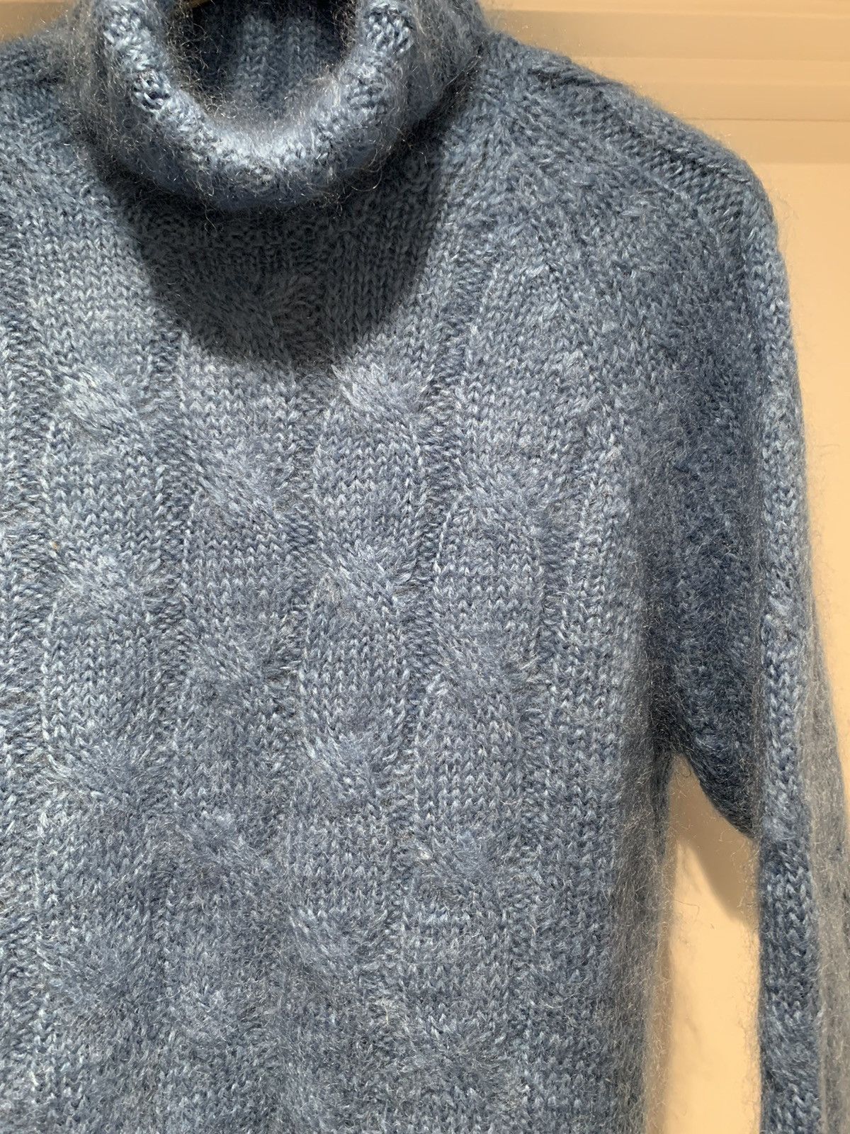Gucci FW13 Runway Blue Mohair Turtleneck Sweater Size US L / EU 52-54 / 3 - 5 Thumbnail