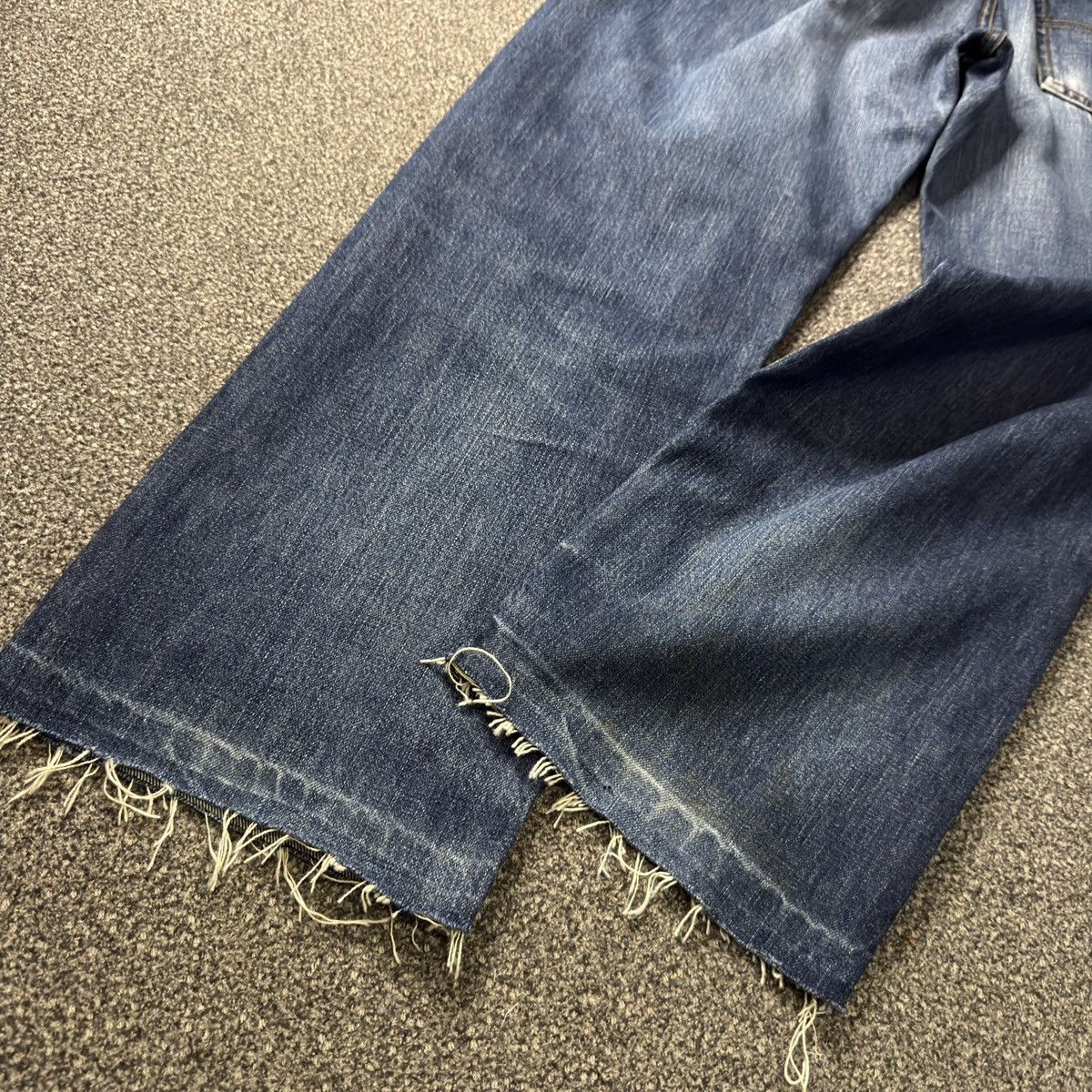 Engineered Garments × Levi's Vintage 90s Levis 503 Distressed Ripped Faded Aging Denim Size US 33 - 12 Thumbnail