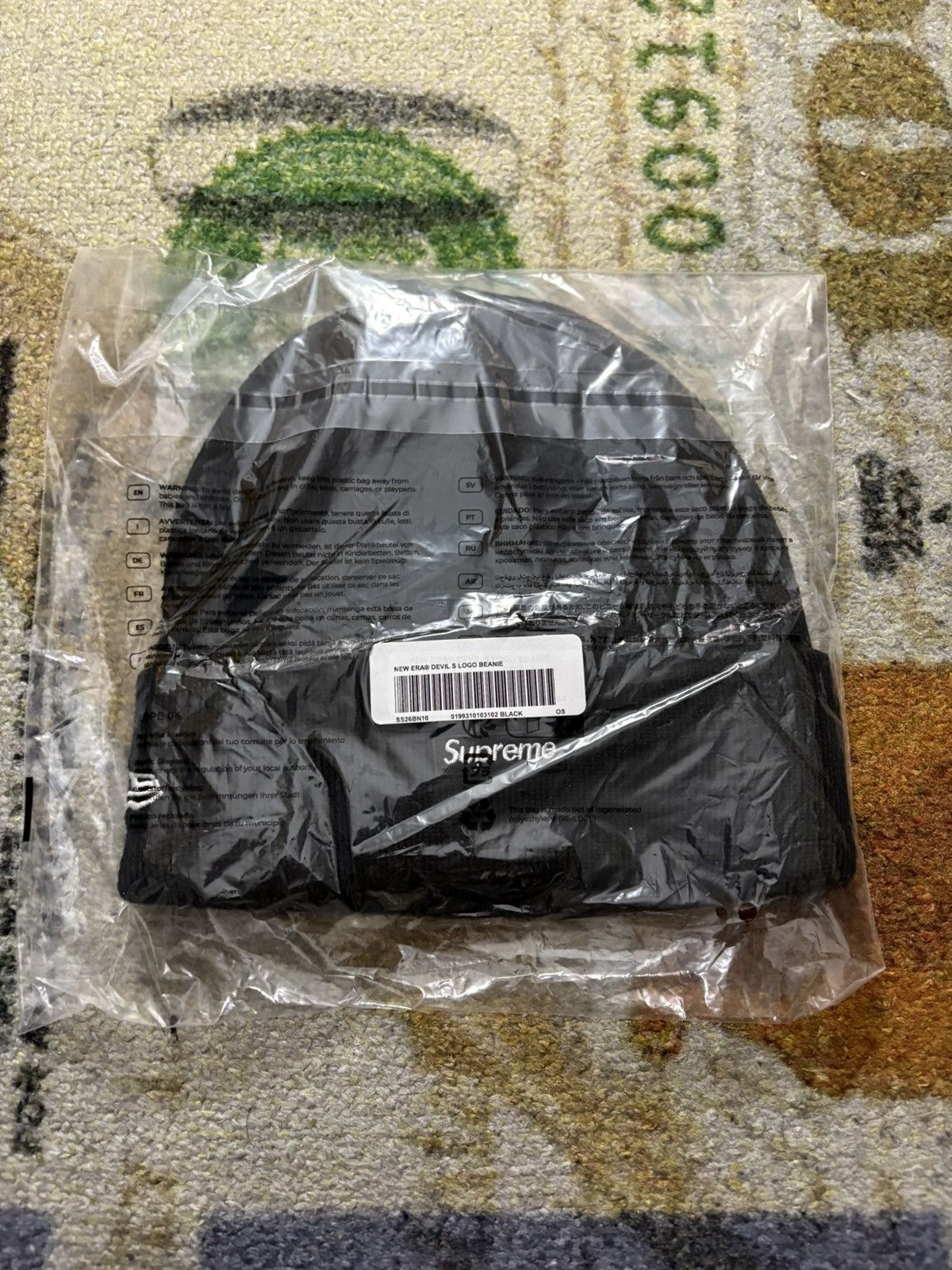 New Era × Supreme Supreme New Era Devil S Logo Beanie Size ONE SIZE - 2 Thumbnail