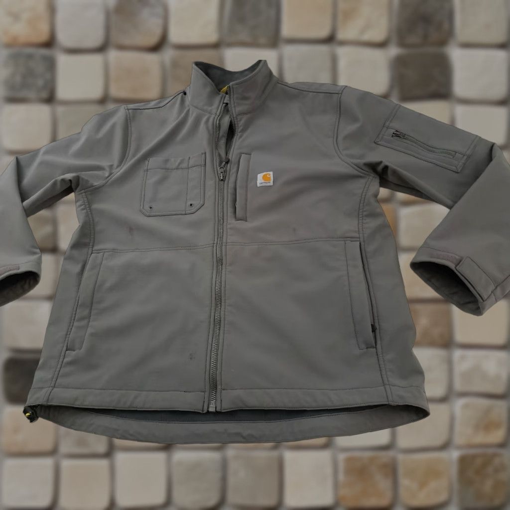 Carhartt VINTAGE Carhartt Rain Defender Soft Shell Grey Zip Jacket XL Unisex Adults Regular Size US XL / EU 56 / 4 - 1 Thumbnail