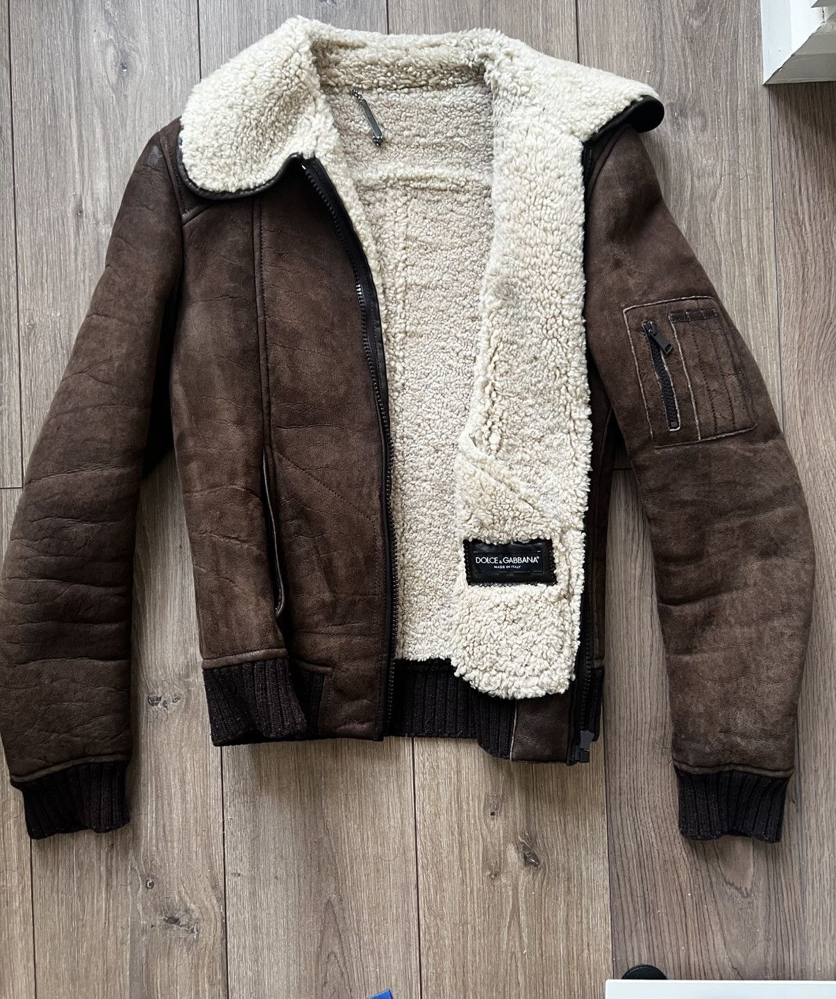Dolce & Gabbana Dolce & Gabbana Shearling Sheepskin Jacket (IT48) Size US M / EU 48-50 / 2 - 1 Thumbnail