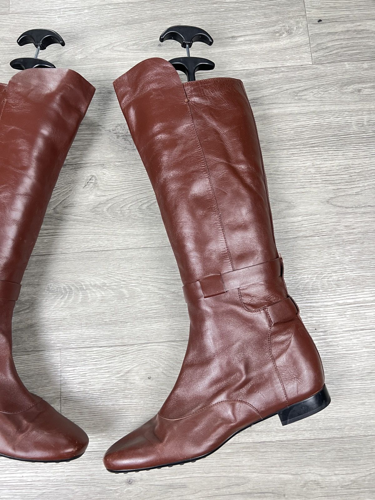 Tod's Leather boots Tod's Brown size 38,5 Size US 8.5 / IT 38.5 - 7 Thumbnail