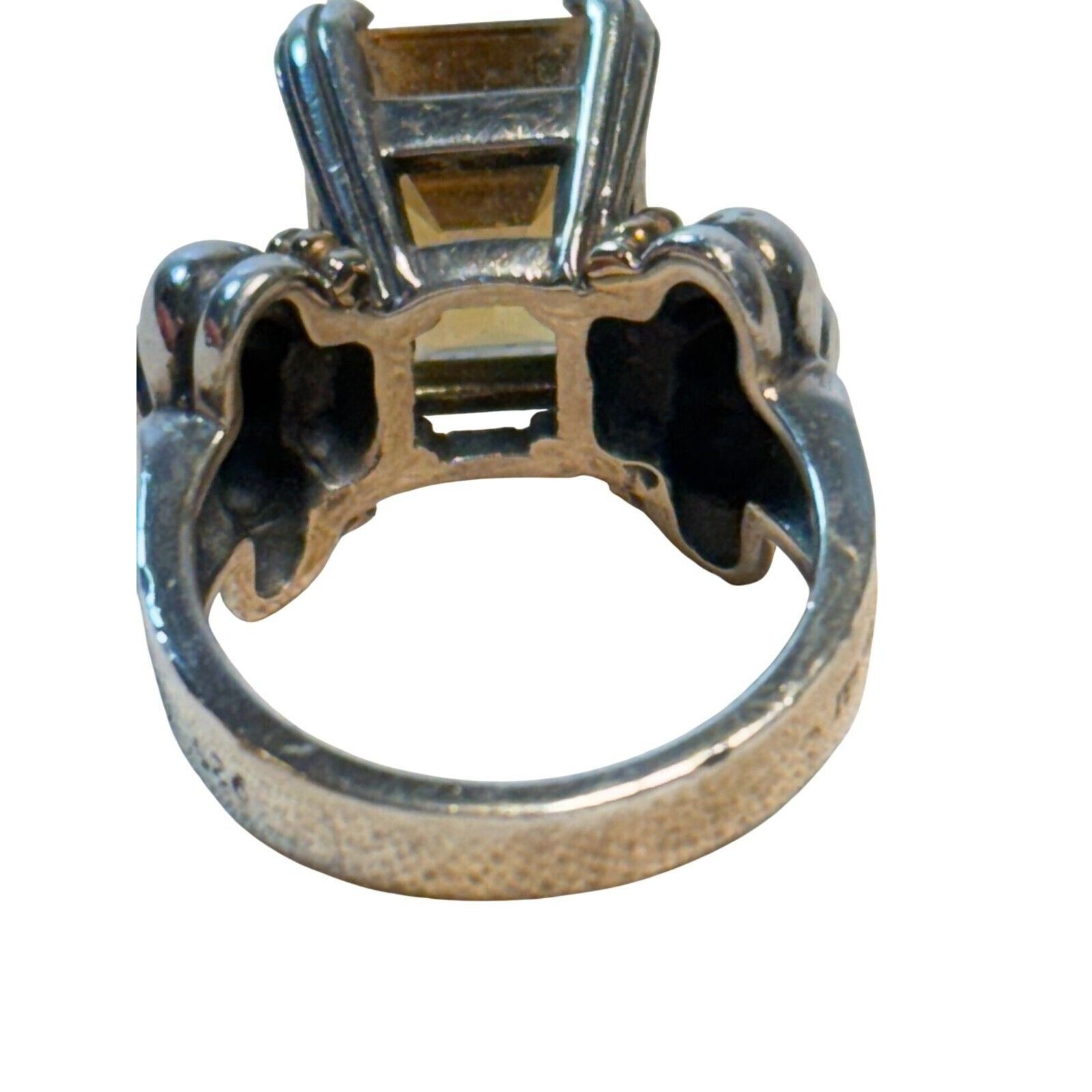 Other LAGOS CAVIAR Sterling Silver & 18K Gold Emerald Cut CITRINE Size ONE SIZE - 4 Thumbnail