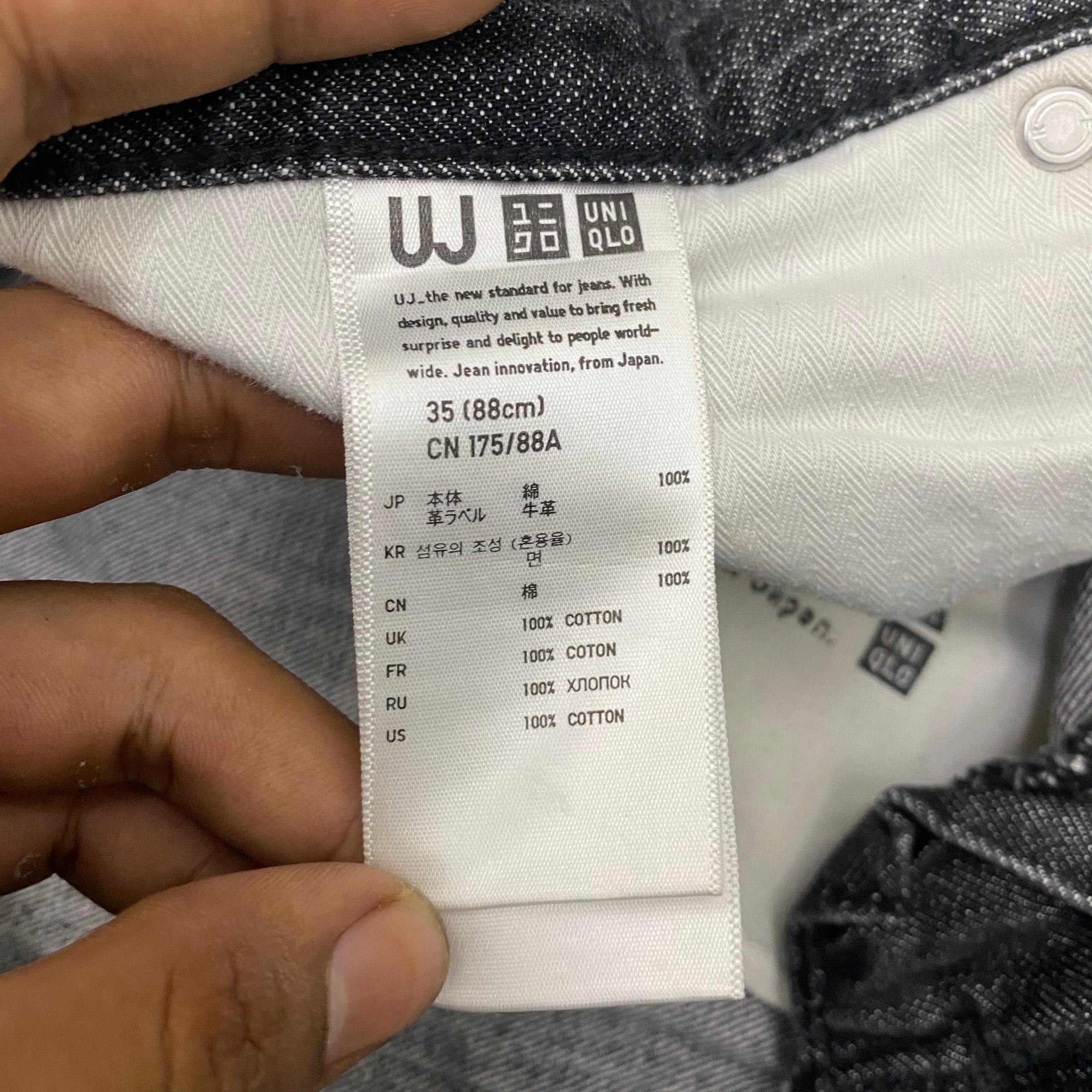 Uniqlo 💥Vintage Uniqlo Original Basic Distressed Denim Size US 36 / EU 52 - 13 Thumbnail