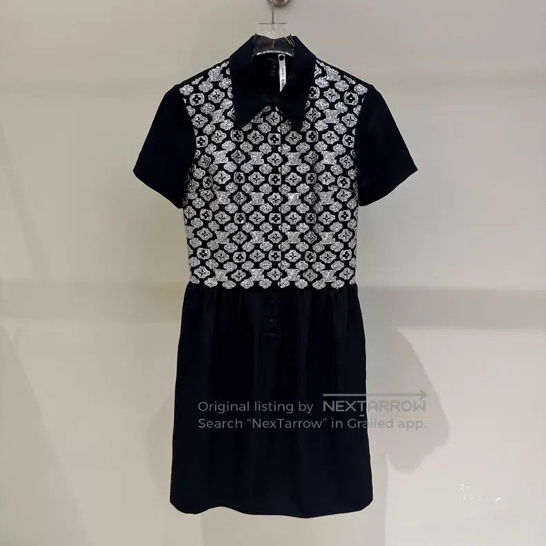 Louis Vuitton Louis Vuitton Acetate presbyopic paneled short-sleeved dre Size XS / US 0-2 / IT 36-38 - 1 Thumbnail