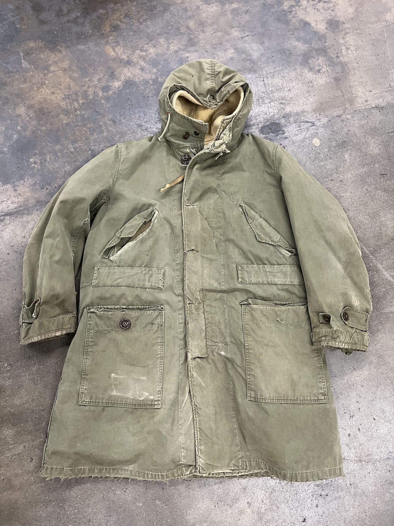 Military × Vintage Vintage 1950s M47 Parka Military Jacket