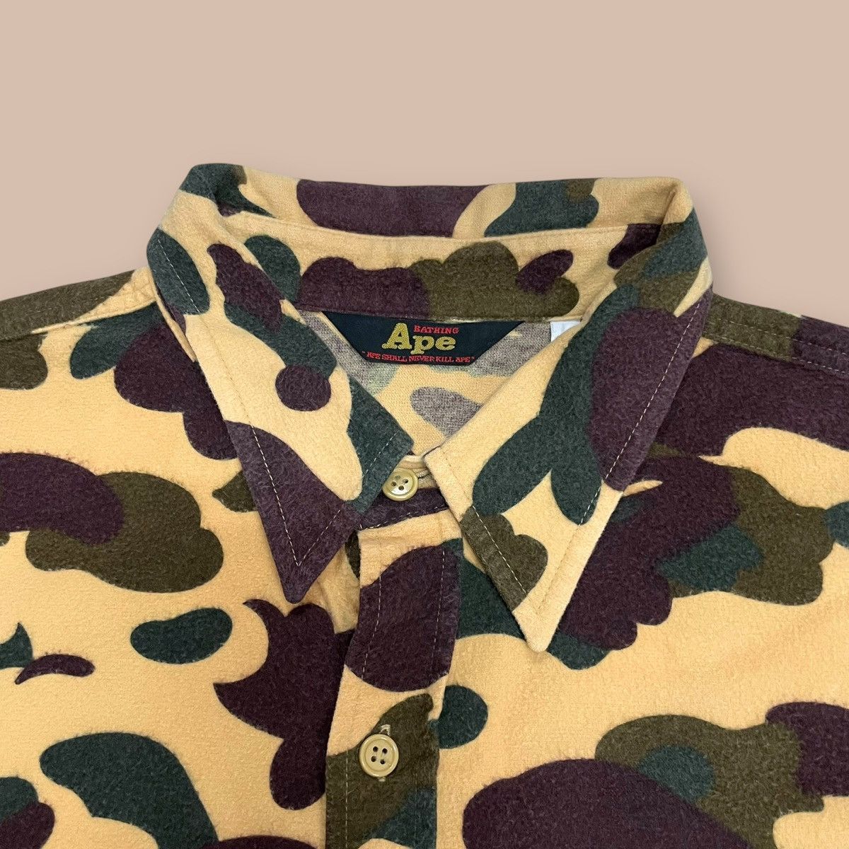 Bape OG90s Bape 1st Camo L/S Button-up Shirt Size US L / EU 52-54 / 3 - 11 Thumbnail