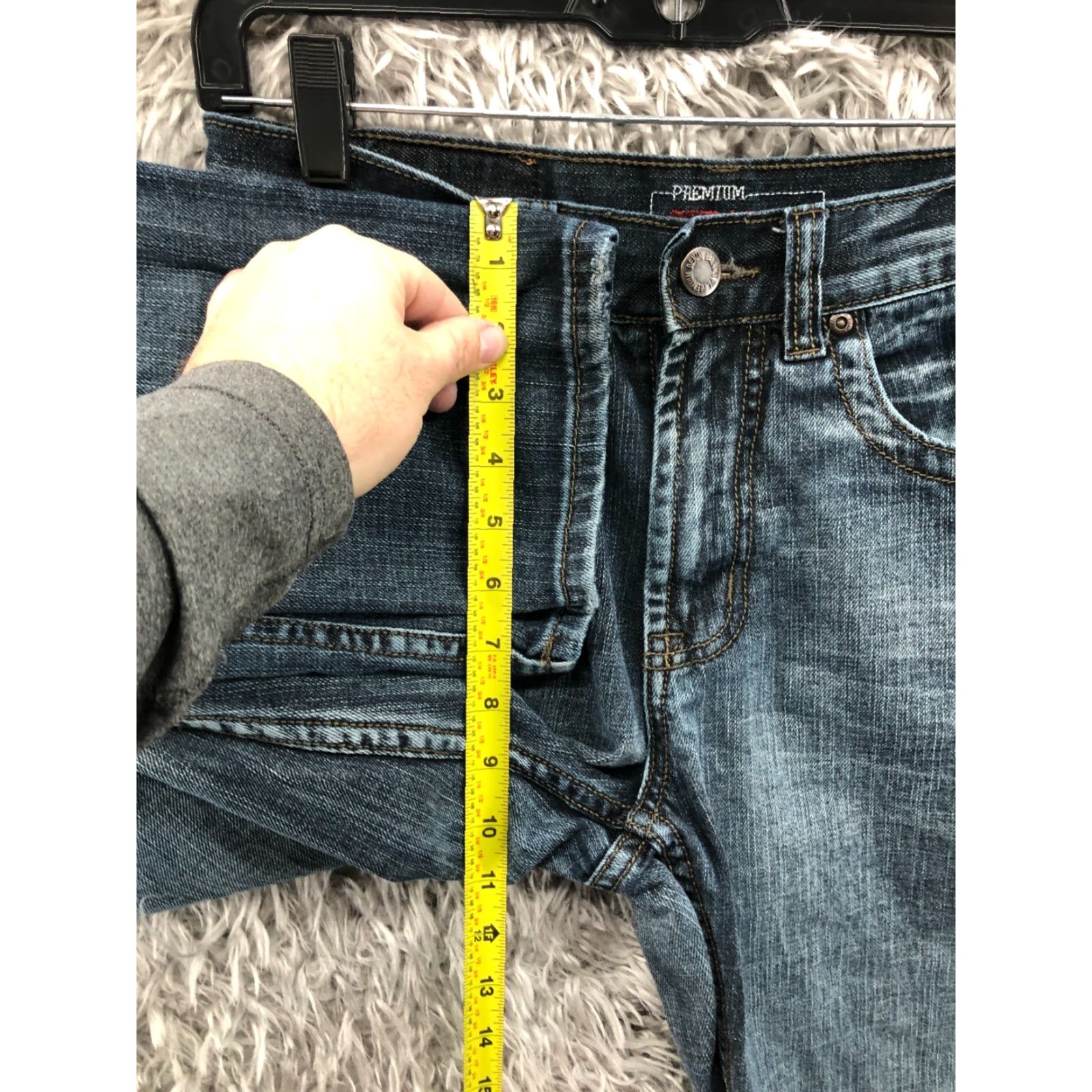 Denime Bailey's Point Jeans Main Selling Point Brand Bailey's Point Category Jeans Size 29 Mens Mid Rise Dark Wash Blue Denim 5-Pocket Regular Inseam 30 Size US 29 - 4 Thumbnail
