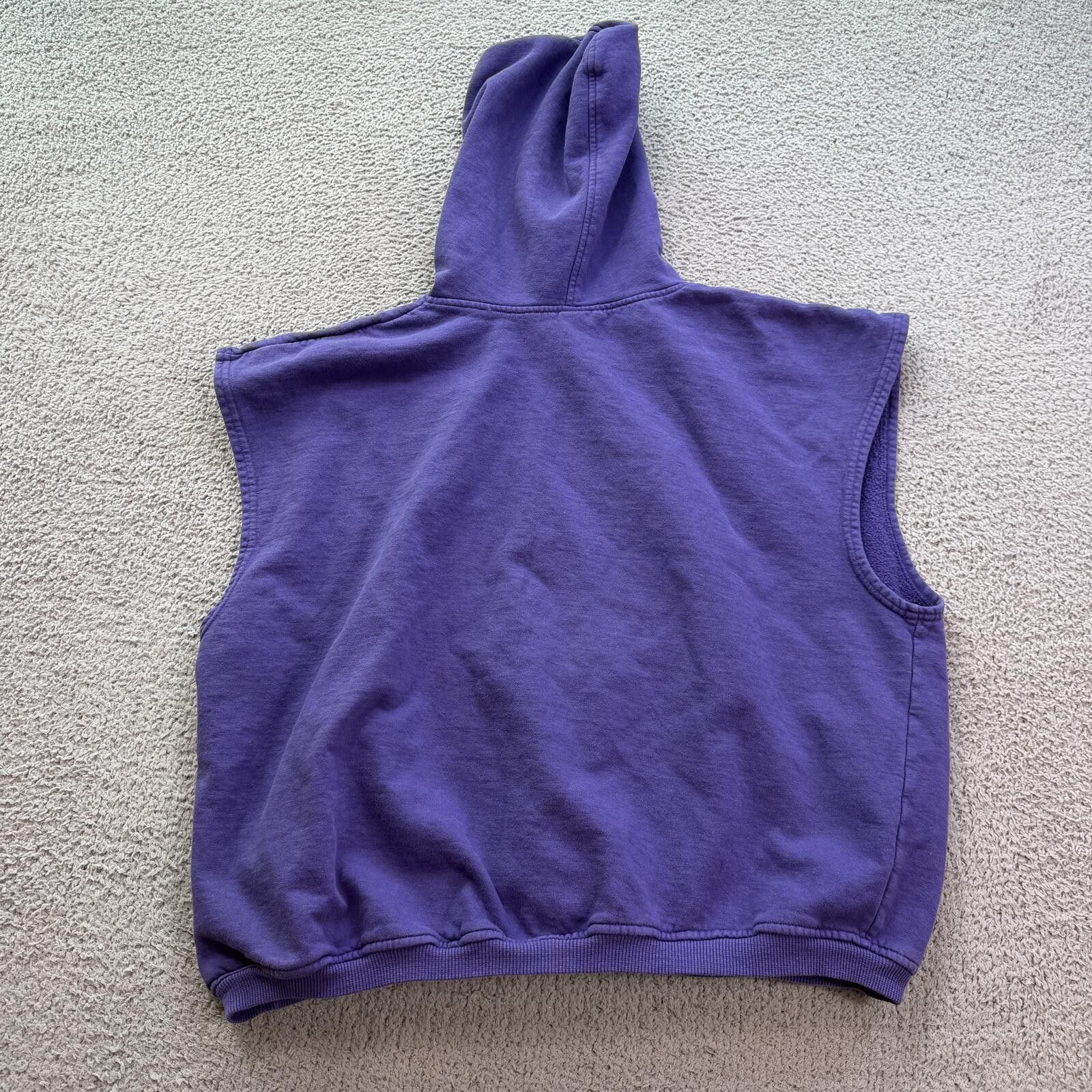 Russell Athletic Vintage 90s Russell Athletic Sleeveless Hoodie Sweatshirt Size US L / EU 52-54 / 3 - 2 Thumbnail