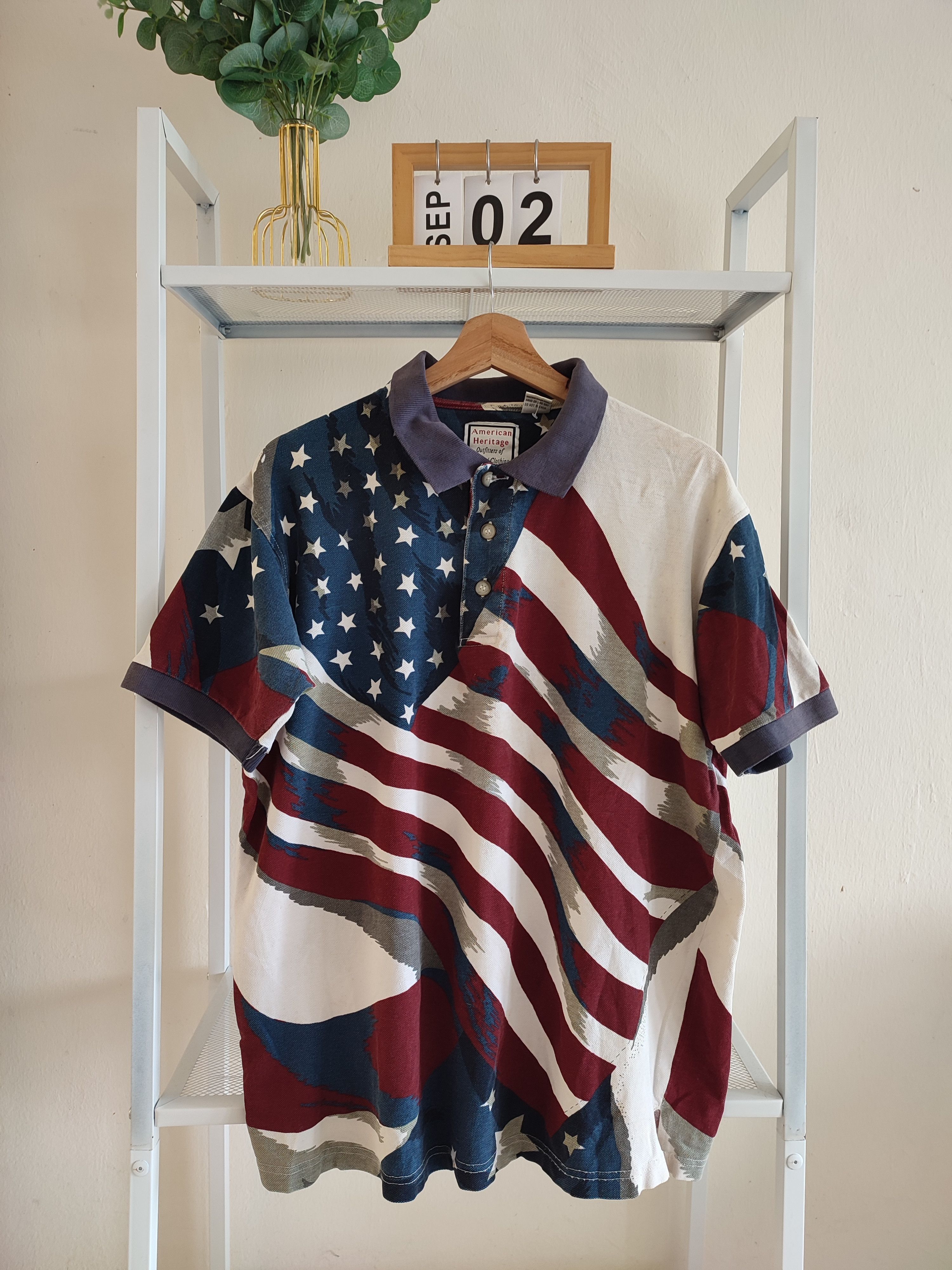 Vintage VINTAGE AMERICAN HERITAGE POLO TEES Size US L / EU 52-54 / 3 - 1 Thumbnail