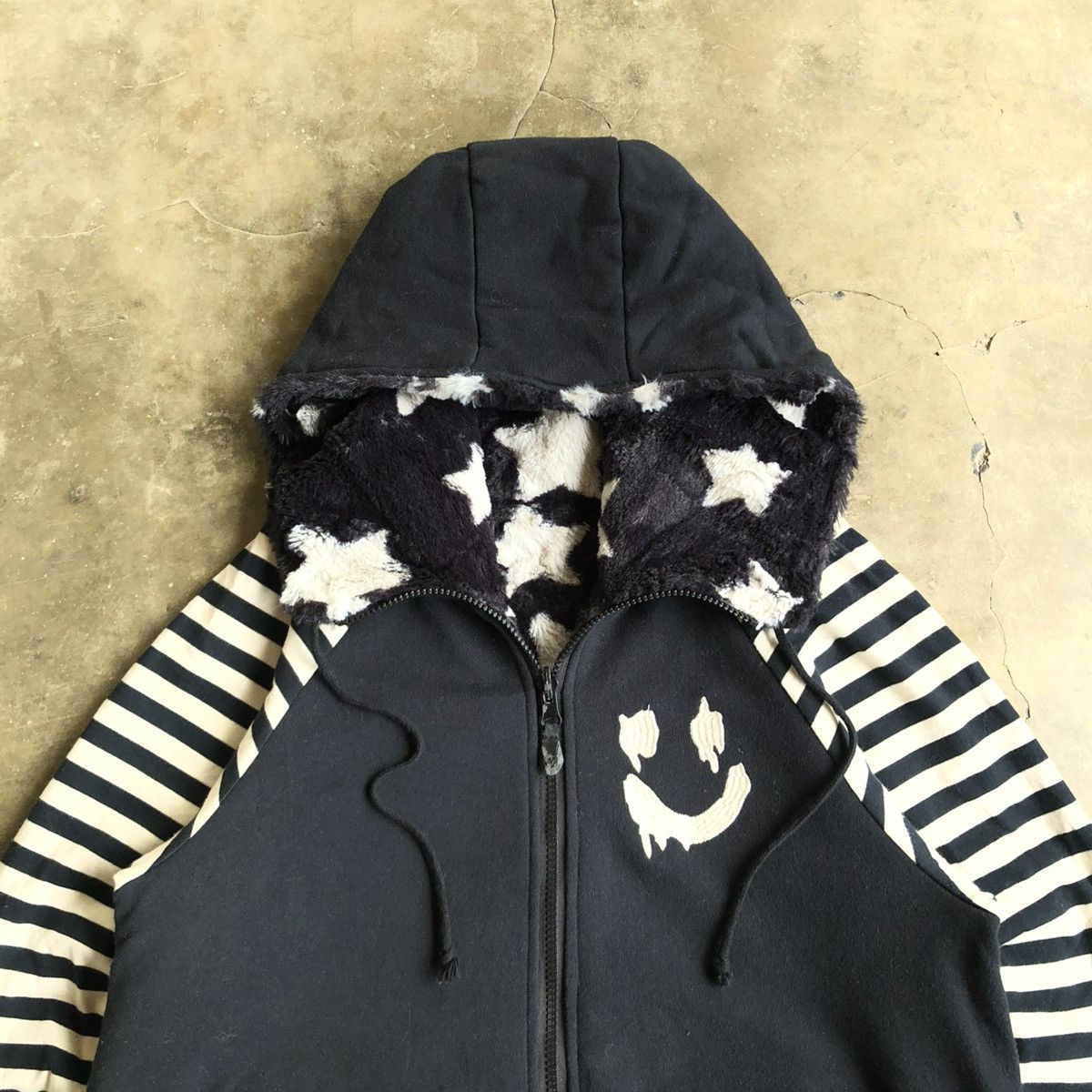 Hysteric Glamour 2000s World Love Smile & Stars Flecee Reversible Zip Lgb Size US M / EU 48-50 / 2 - 20 Thumbnail