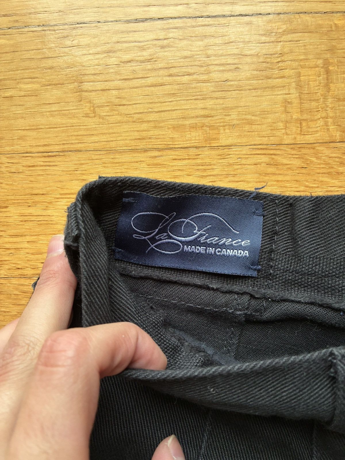 Other Liam Lafrance Pleated Black Denim Size US 35 - 4 Thumbnail