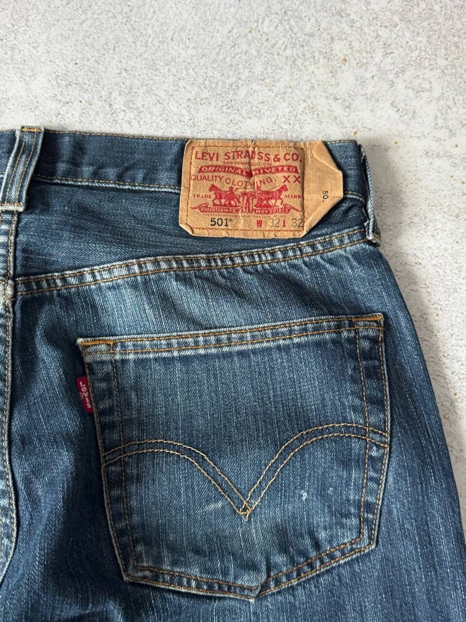 Levi's × Levi's Vintage Clothing × Vintage Vintage Levi’s 501 Straight Leg Button-Fly Denim Pants Y2K Size US 32 / EU 48 - 2 Thumbnail