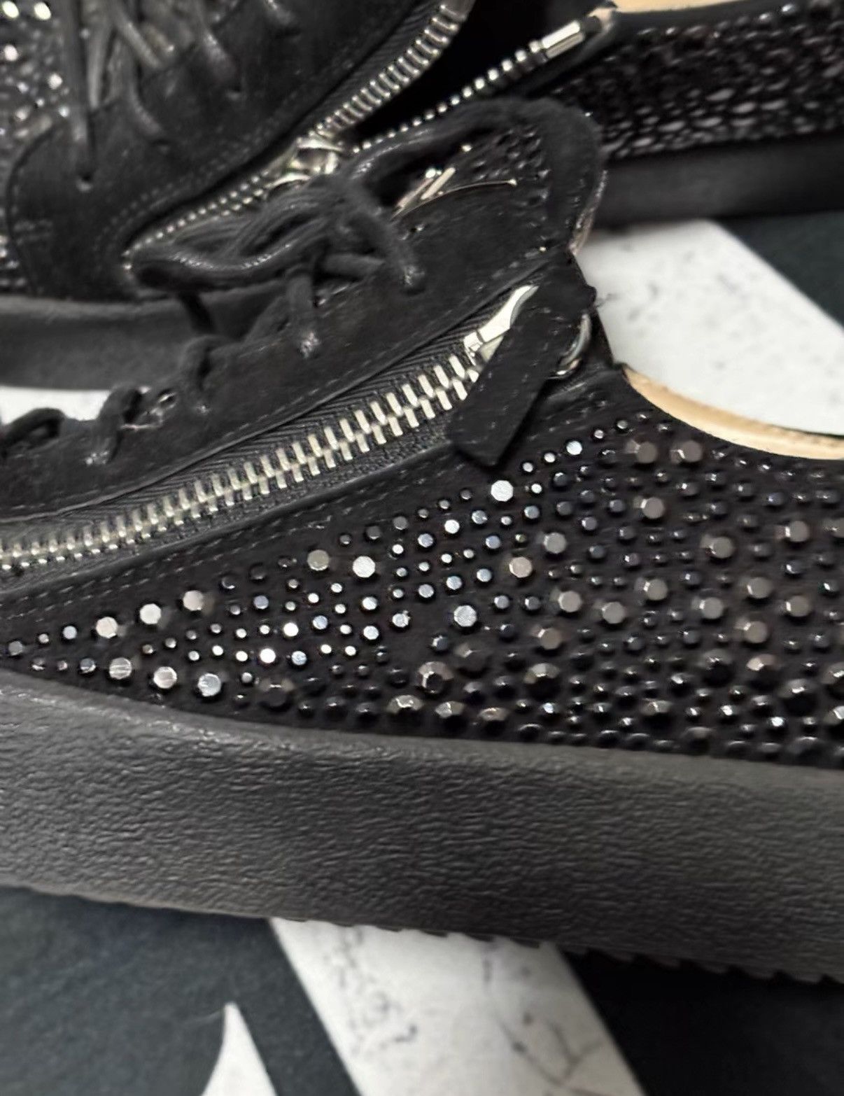 Giuseppe Zanotti Giuseppe Zanotti GZ Zip-Up Rhinestone Sneakers Size US 9.5 / EU 42-43 - 6 Thumbnail