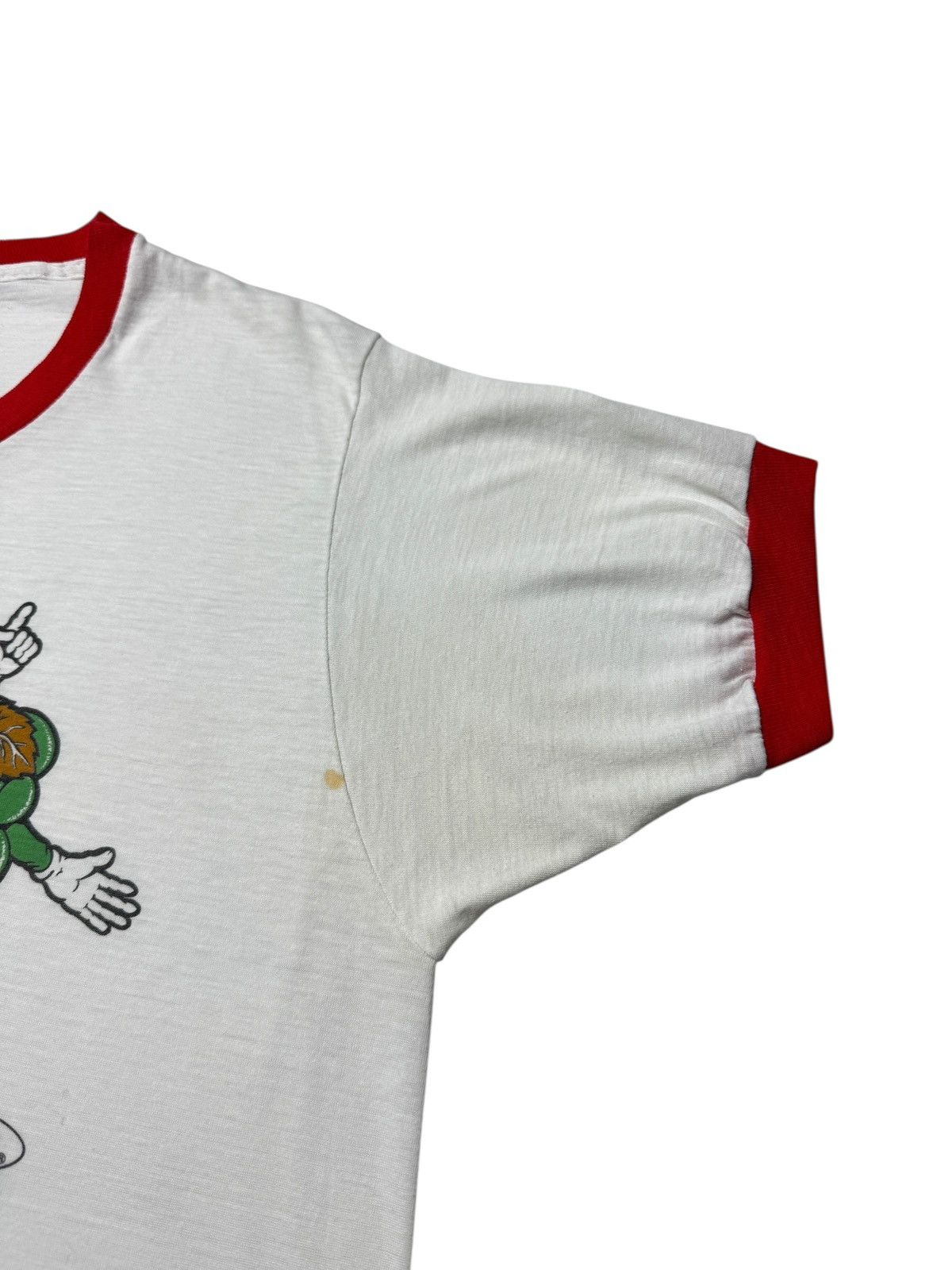 Vintage Vintage 1983 Fruit of the Loom Ringer Tee Shirt Size US L / EU 52-54 / 3 - 5 Thumbnail