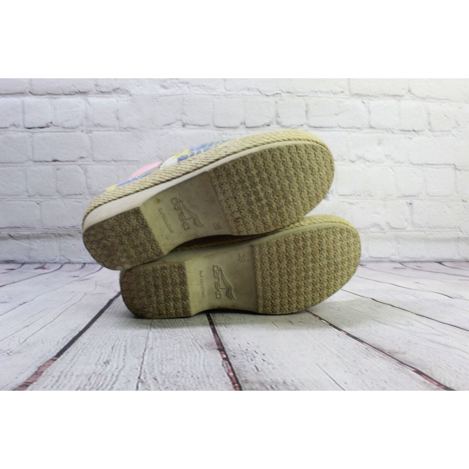 Dansko DANSKO Victoria Tahiti Multi Canvas Clogs Casual Shoes Size US 9 / IT 39 - 8 Thumbnail
